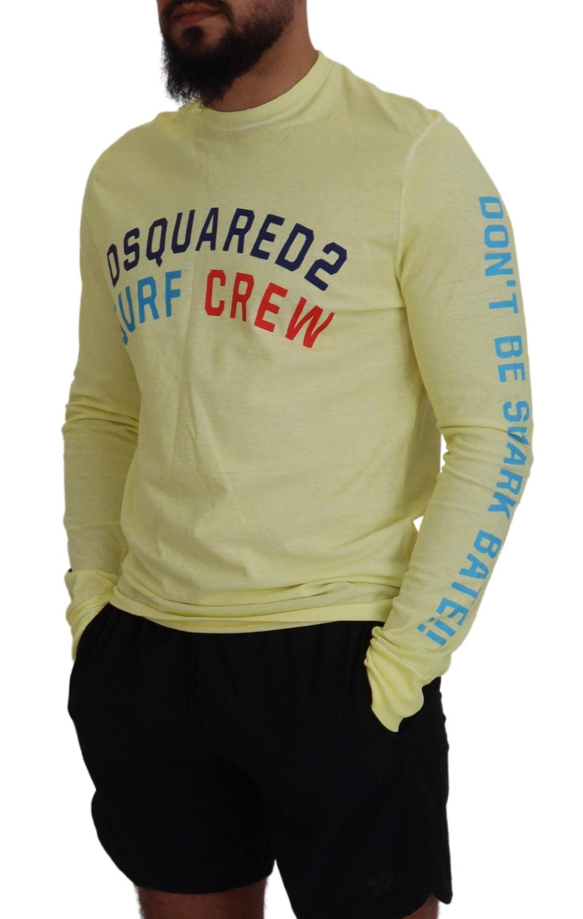 Dsquared² Yellow Long Sleeve T-Shirt for Men additional view