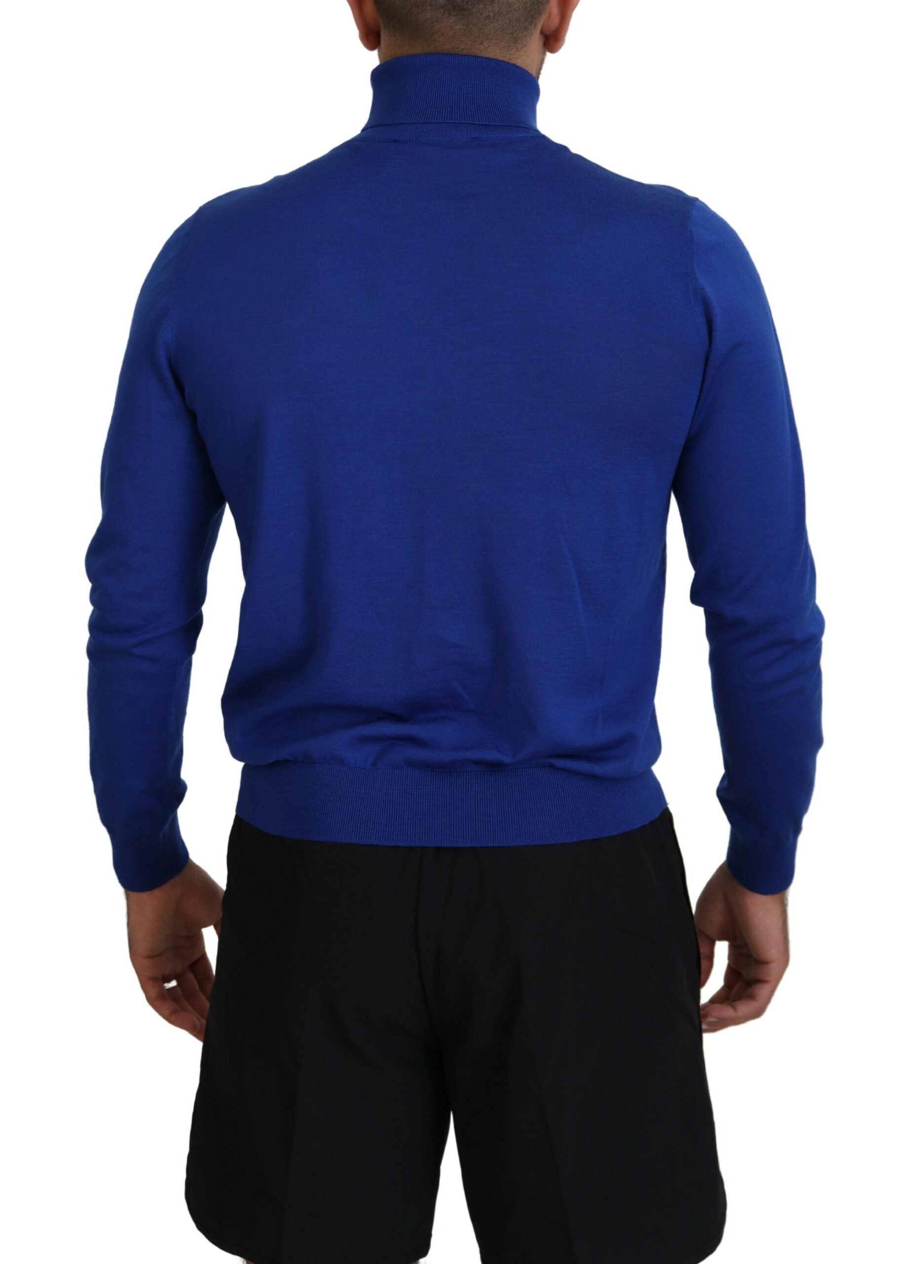 Pull à col roulé à manches longues imprimé logo bleu Dsquared²