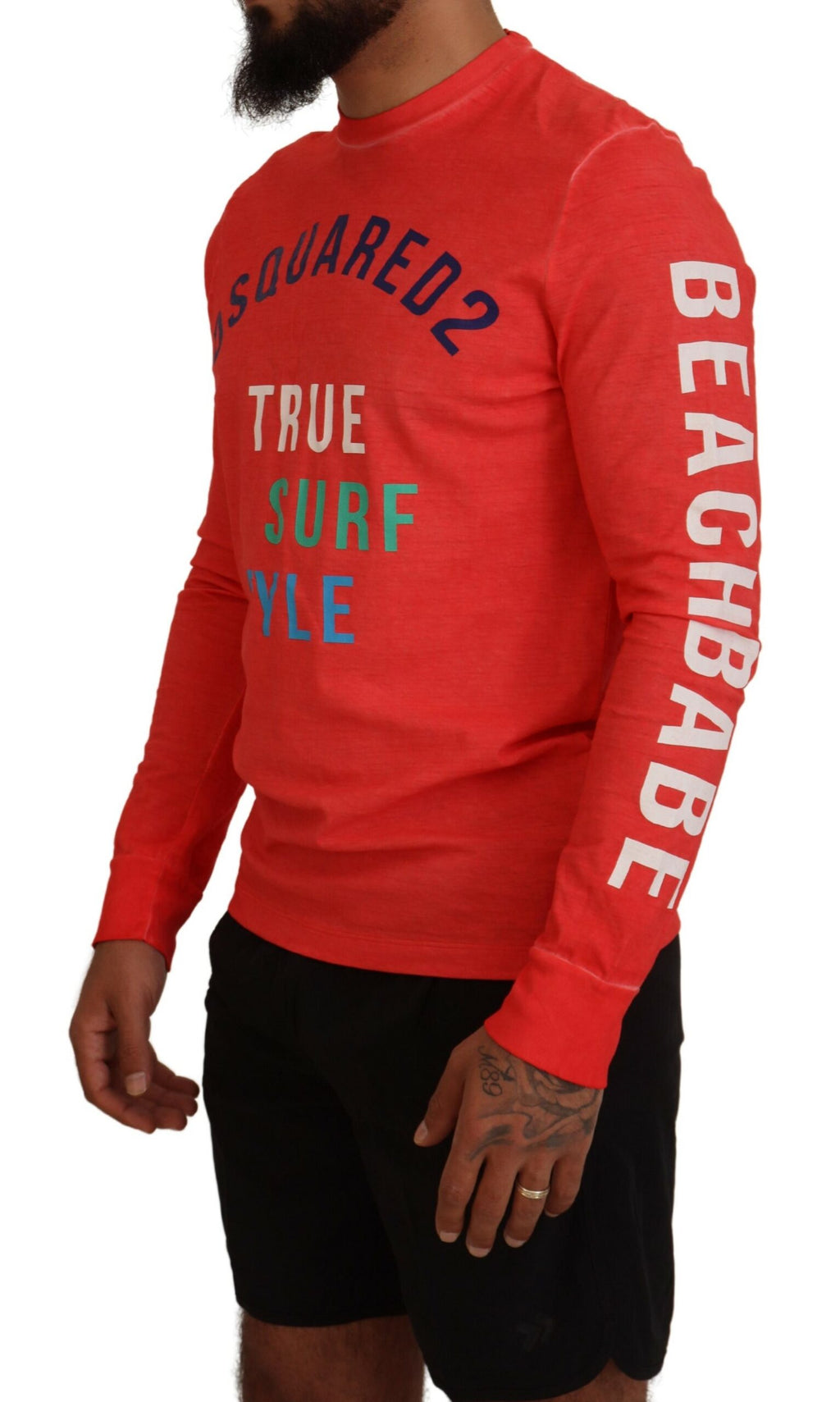 Dsquared² Orange Long Sleeve T-Shirt for Men alternate view