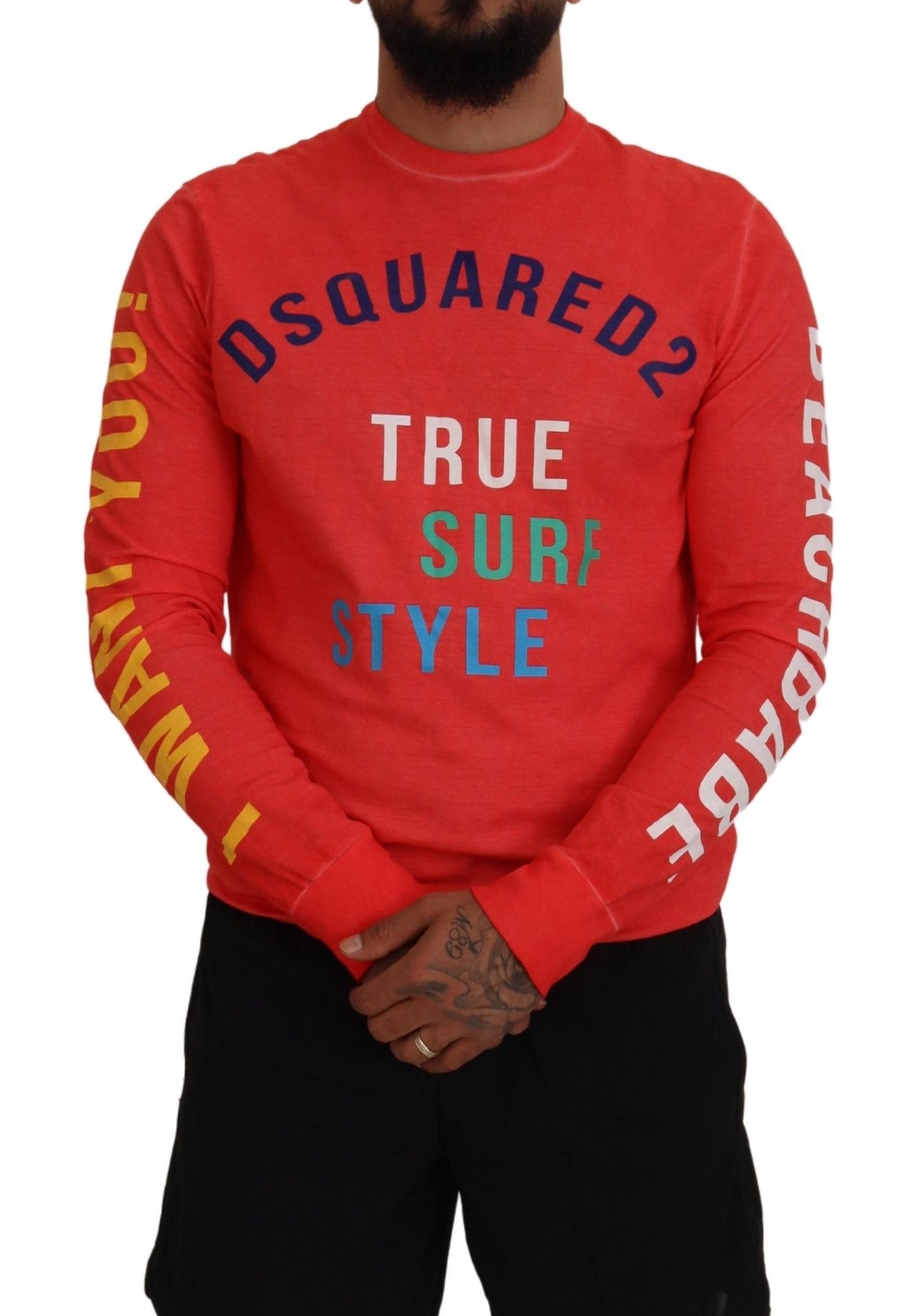 Dsquared² Orange Long Sleeve T-Shirt for Men additional view
