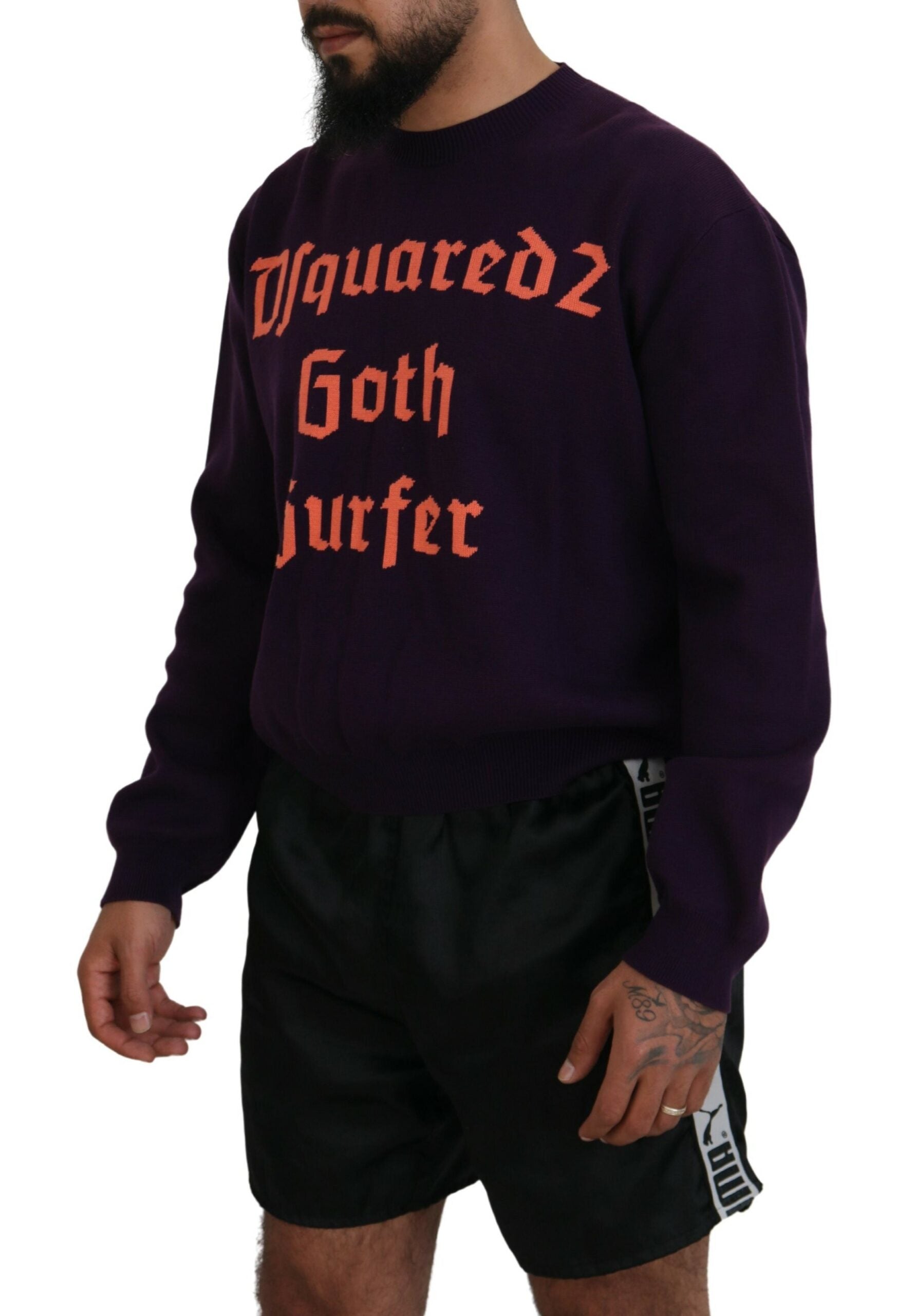 Dsquared² Purple Sweatshirt for Men alternate view