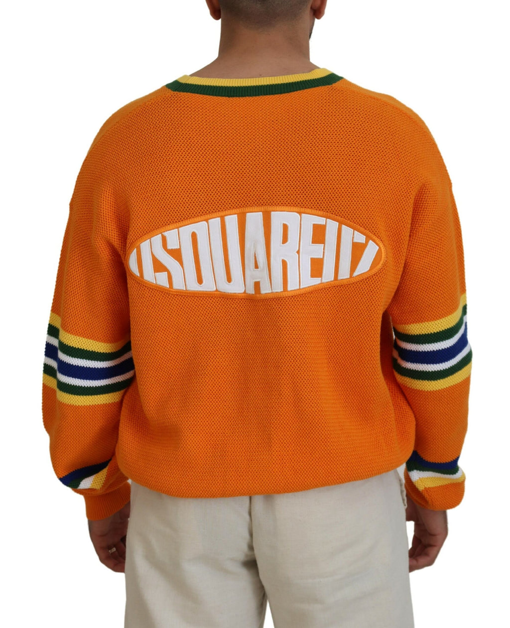 Dsquared² Orange Cardigan for Men detail view