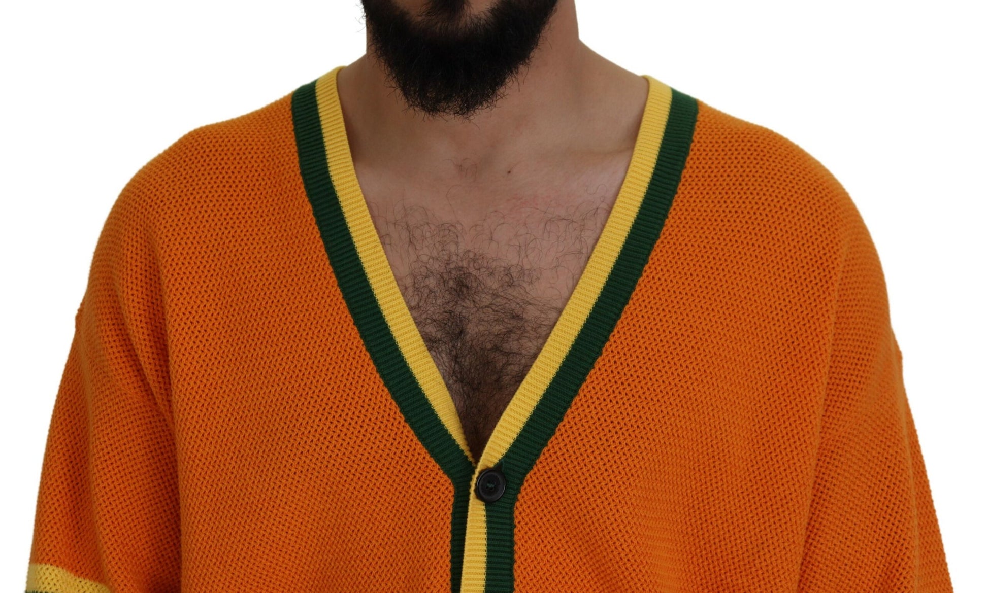 Dsquared² Orange Cardigan for Men side view