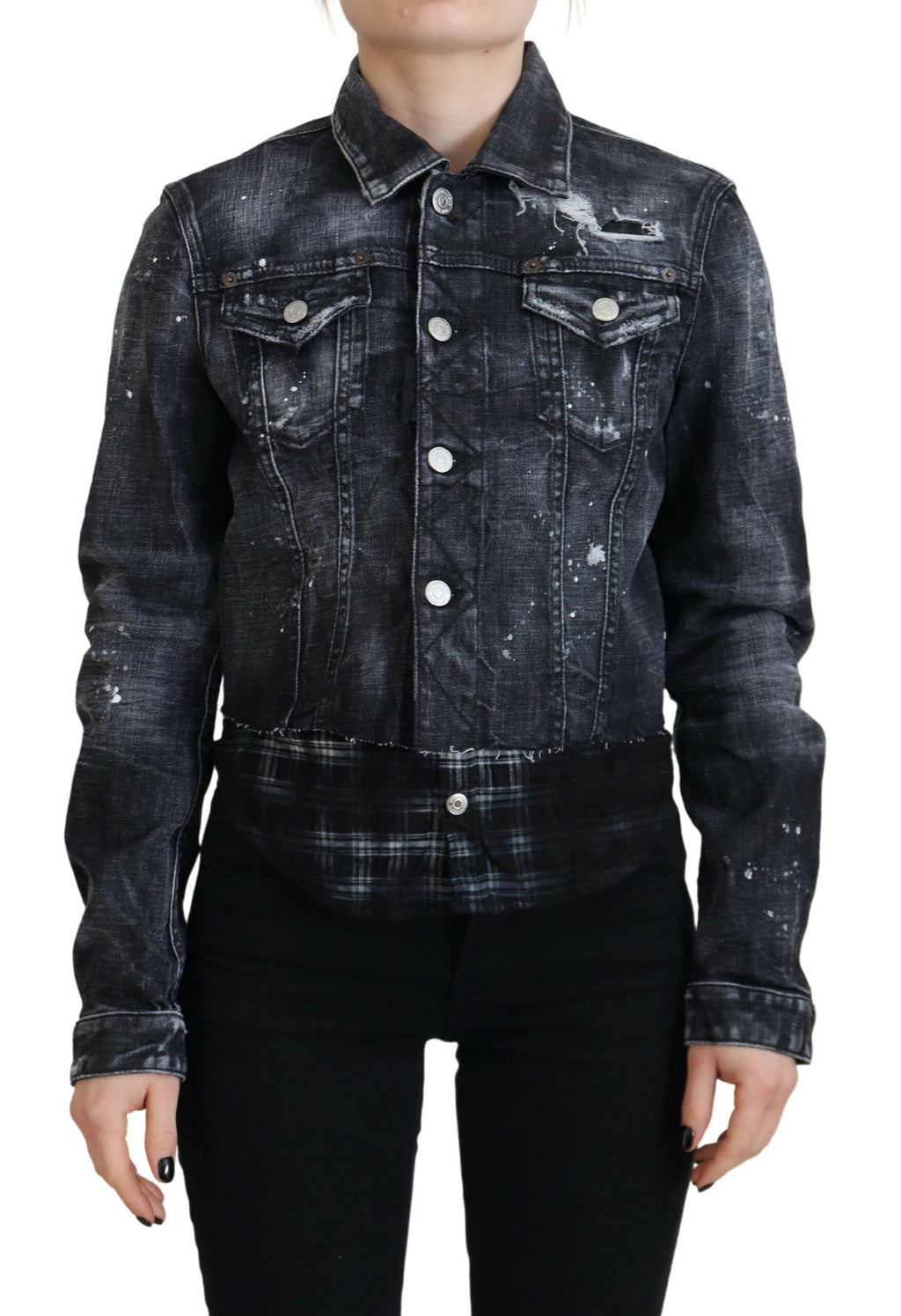 Dsquared² Grey Denim Jackets for Women