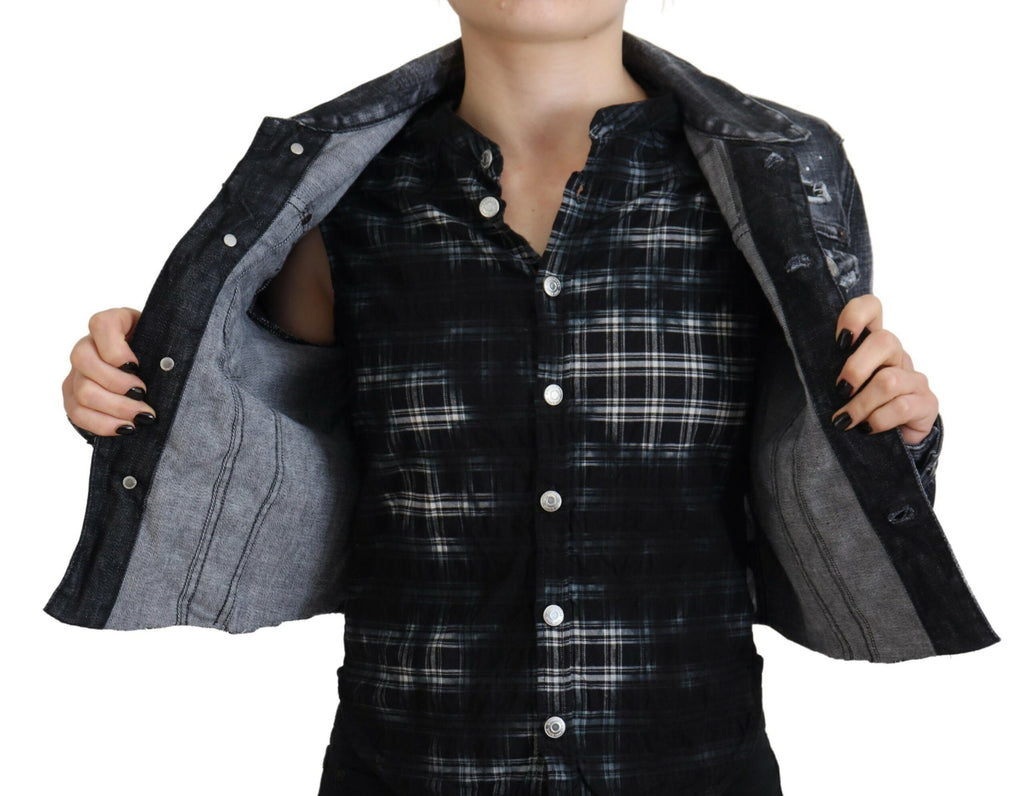Dsquared² Grey Denim Jackets for Women additional view
