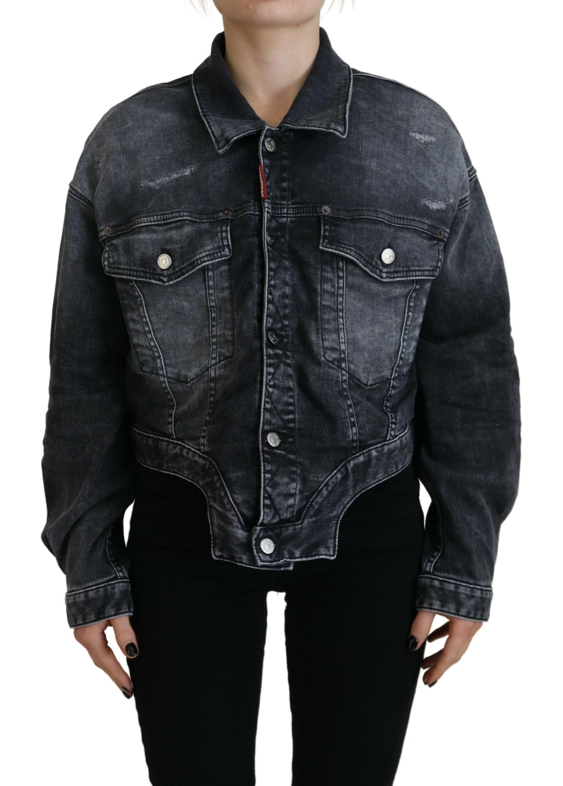 Dsquared² Grey Denim Jackets for Women