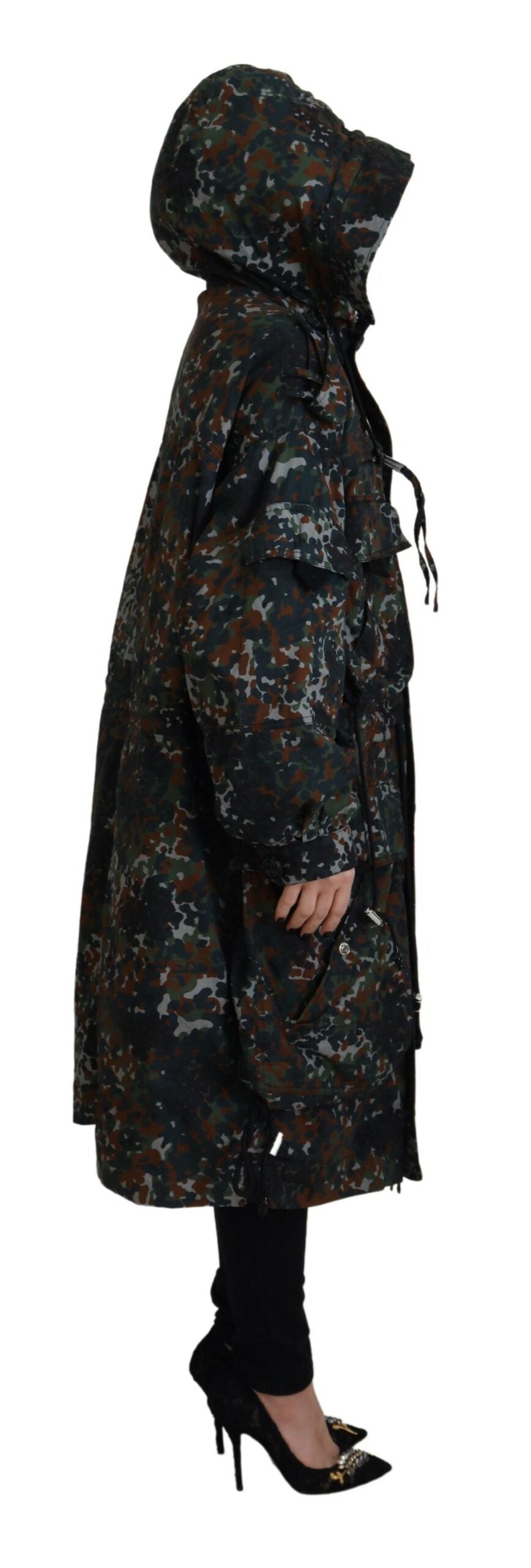 Dsquared² Green Parkas for Women side view