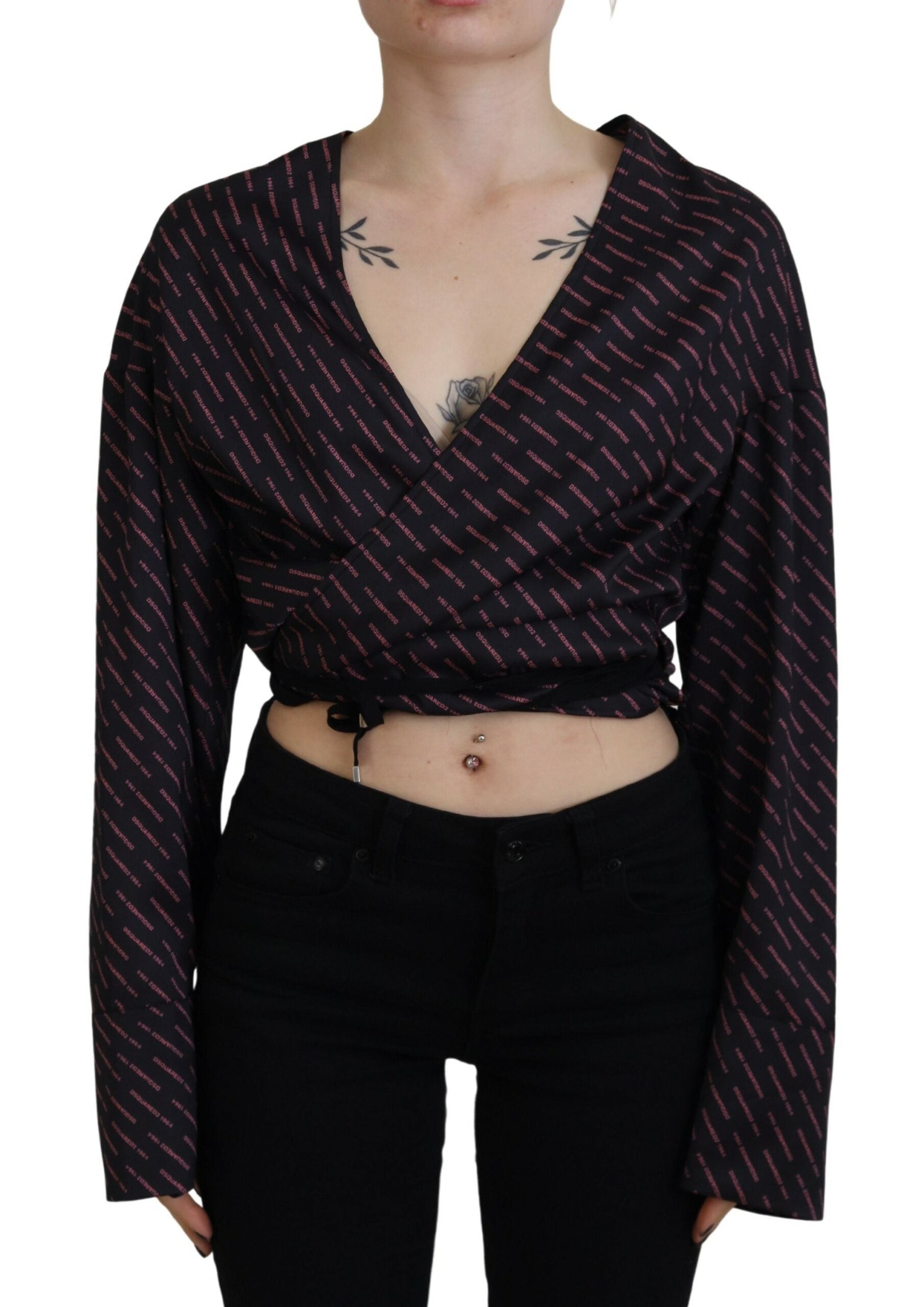 Dsquared² Black Long Sleeve T-Shirt for Women
