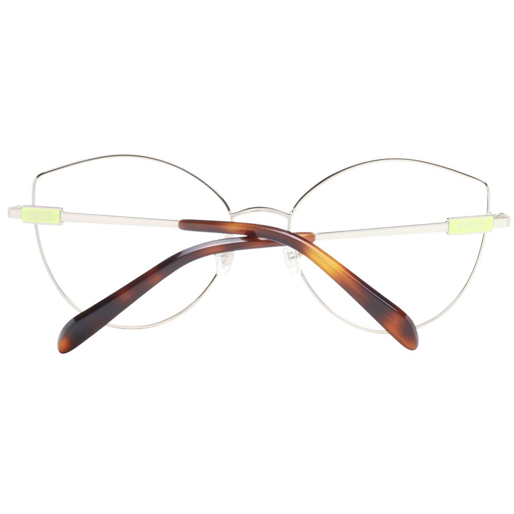 Emilio Pucci Silver Glasses Frames for Women detail view