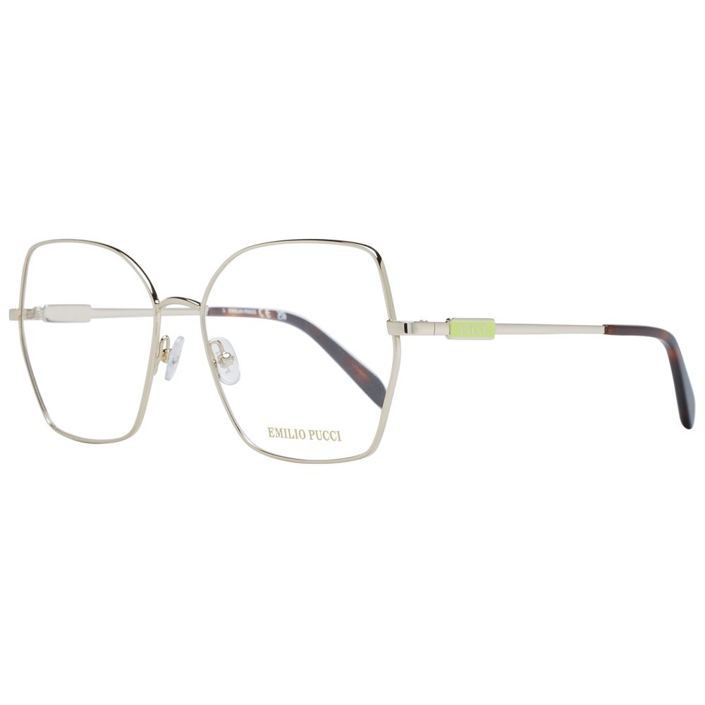 Emilio Pucci Gold Glasses Frames for Women