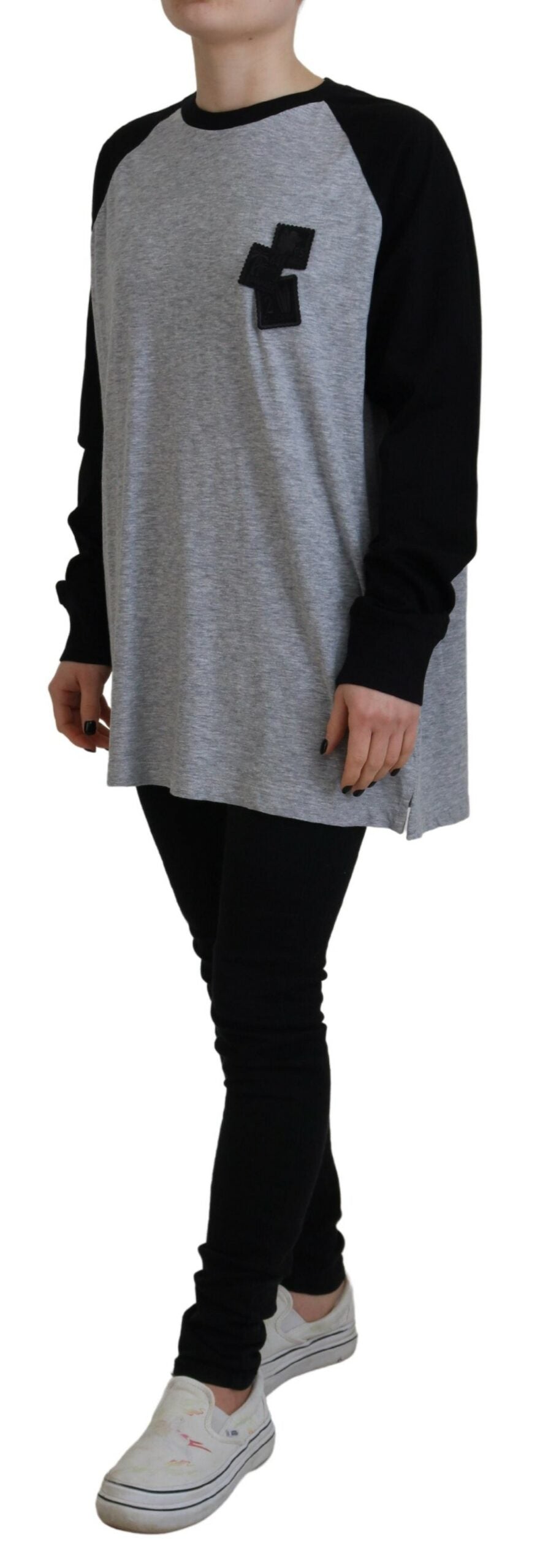 Dsquared² Black Long Sleeve T-Shirt for Women detail view
