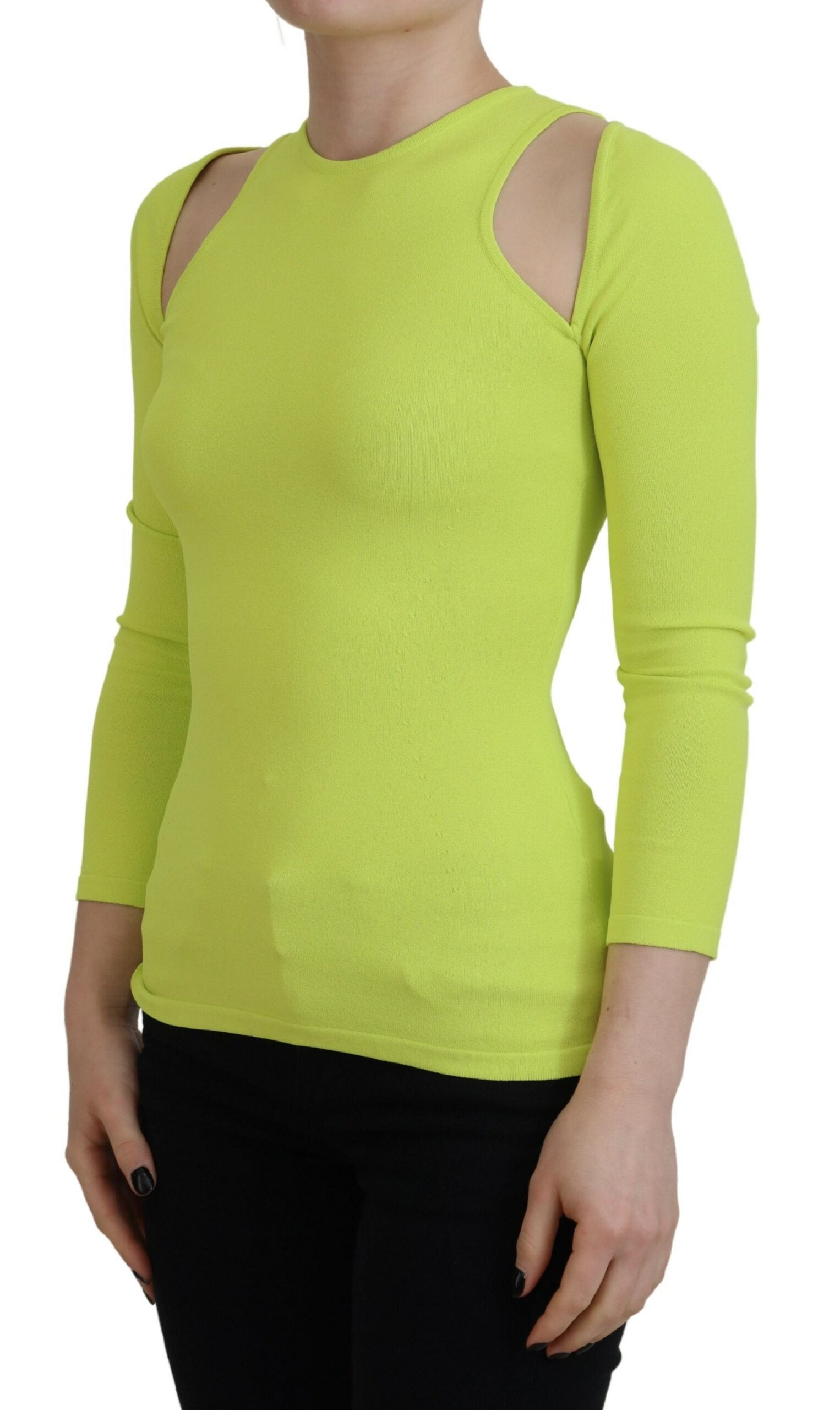 Dsquared² Green Long Sleeve T-Shirt for Women detail view