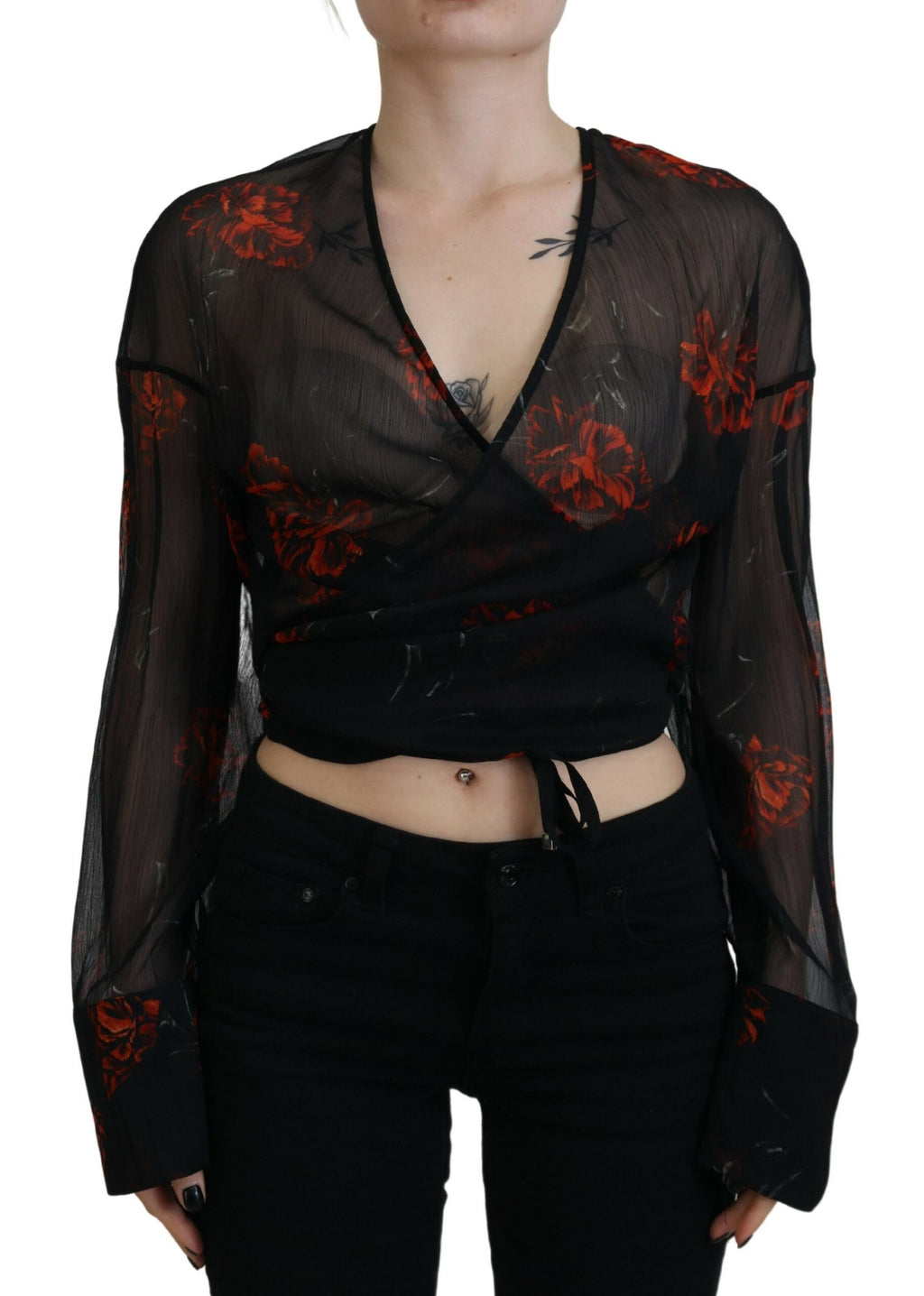 Dsquared² Black Long Sleeve T-Shirt for Women alternate view