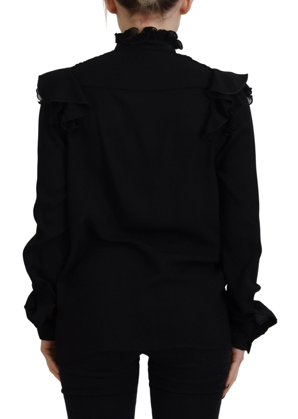 Dsquared² Black Long Sleeve T-Shirt for Women side view