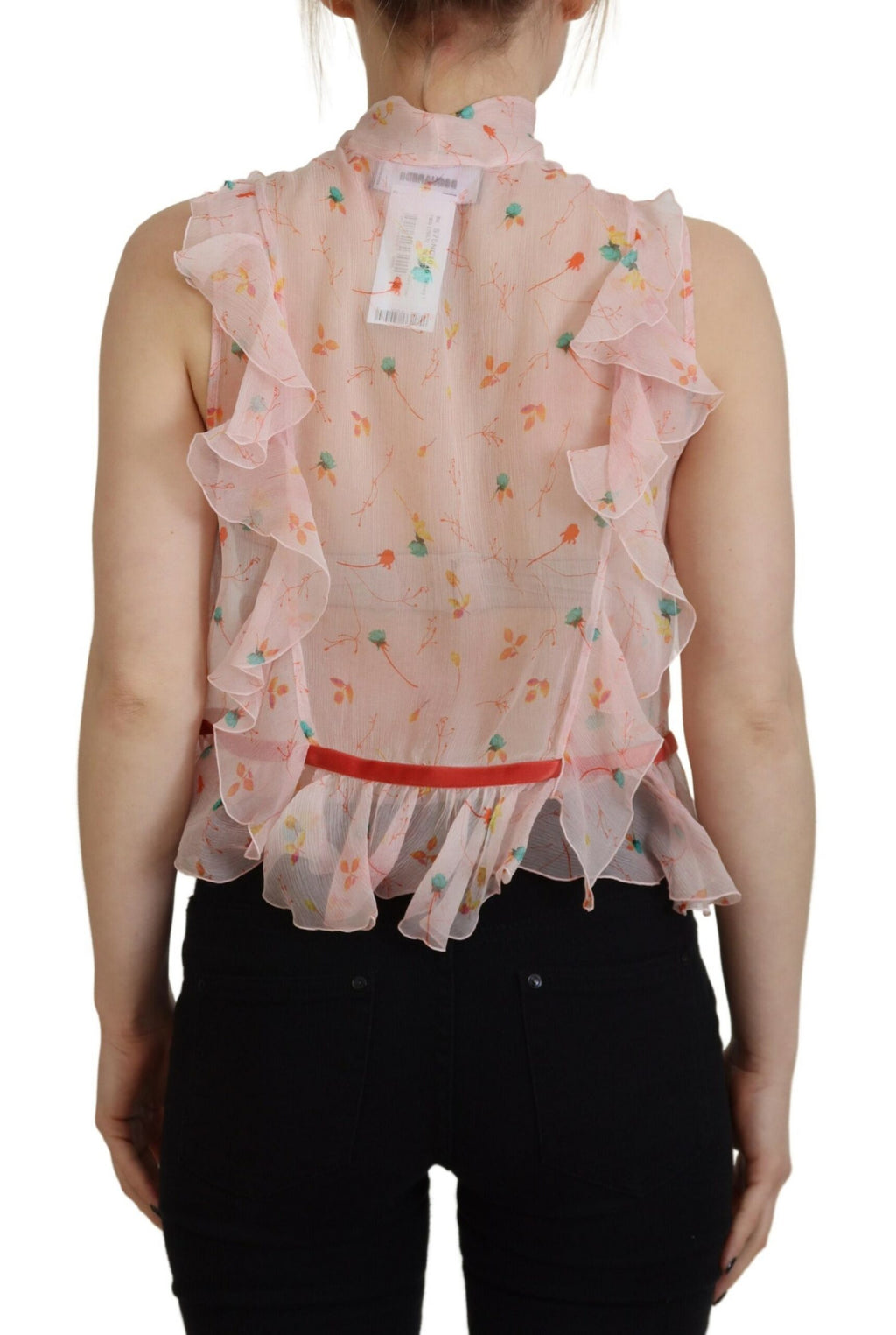 Dsquared² Pink Sleeveless T-Shirt for Women side view