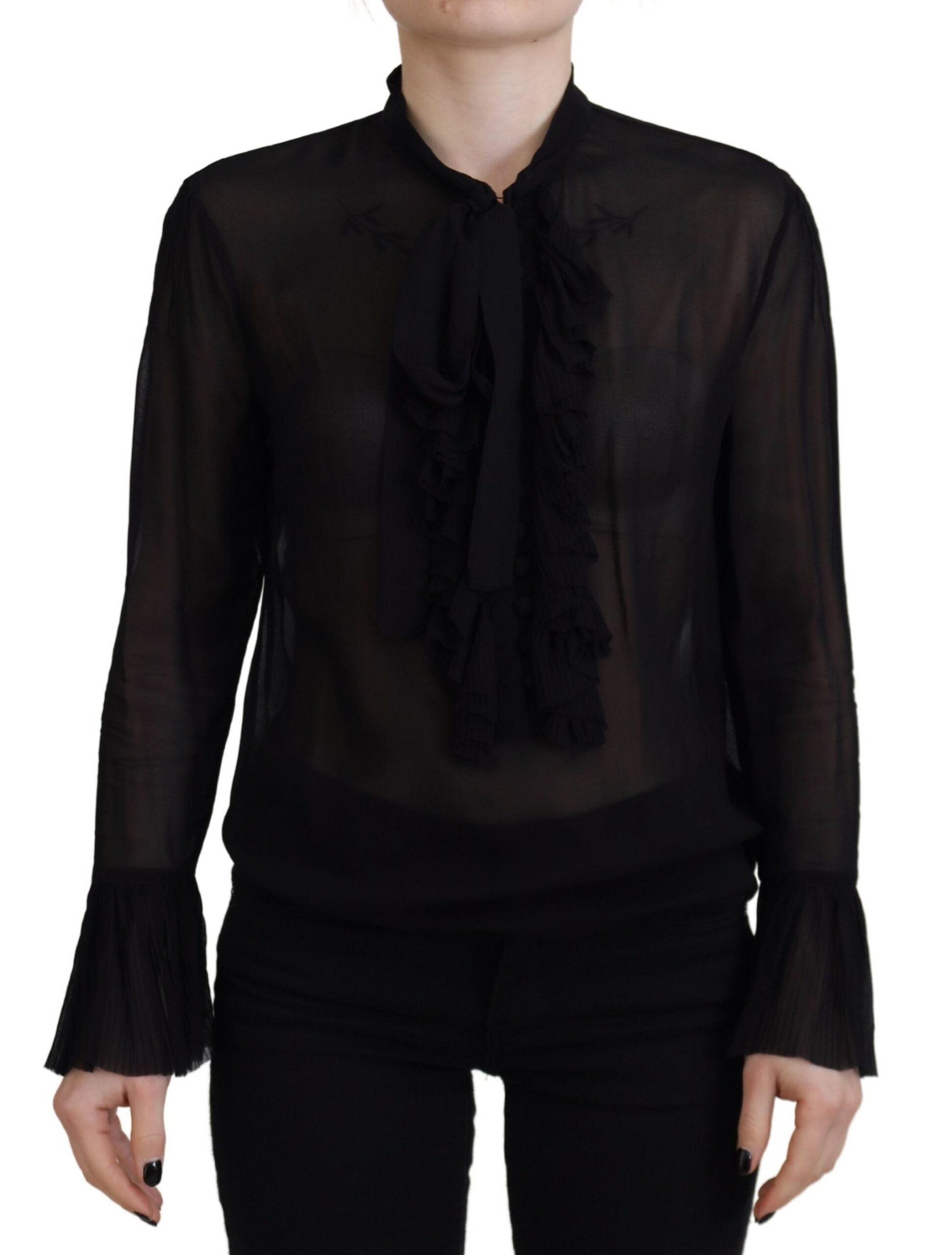 Dsquared² Black Long Sleeve T-Shirt for Women