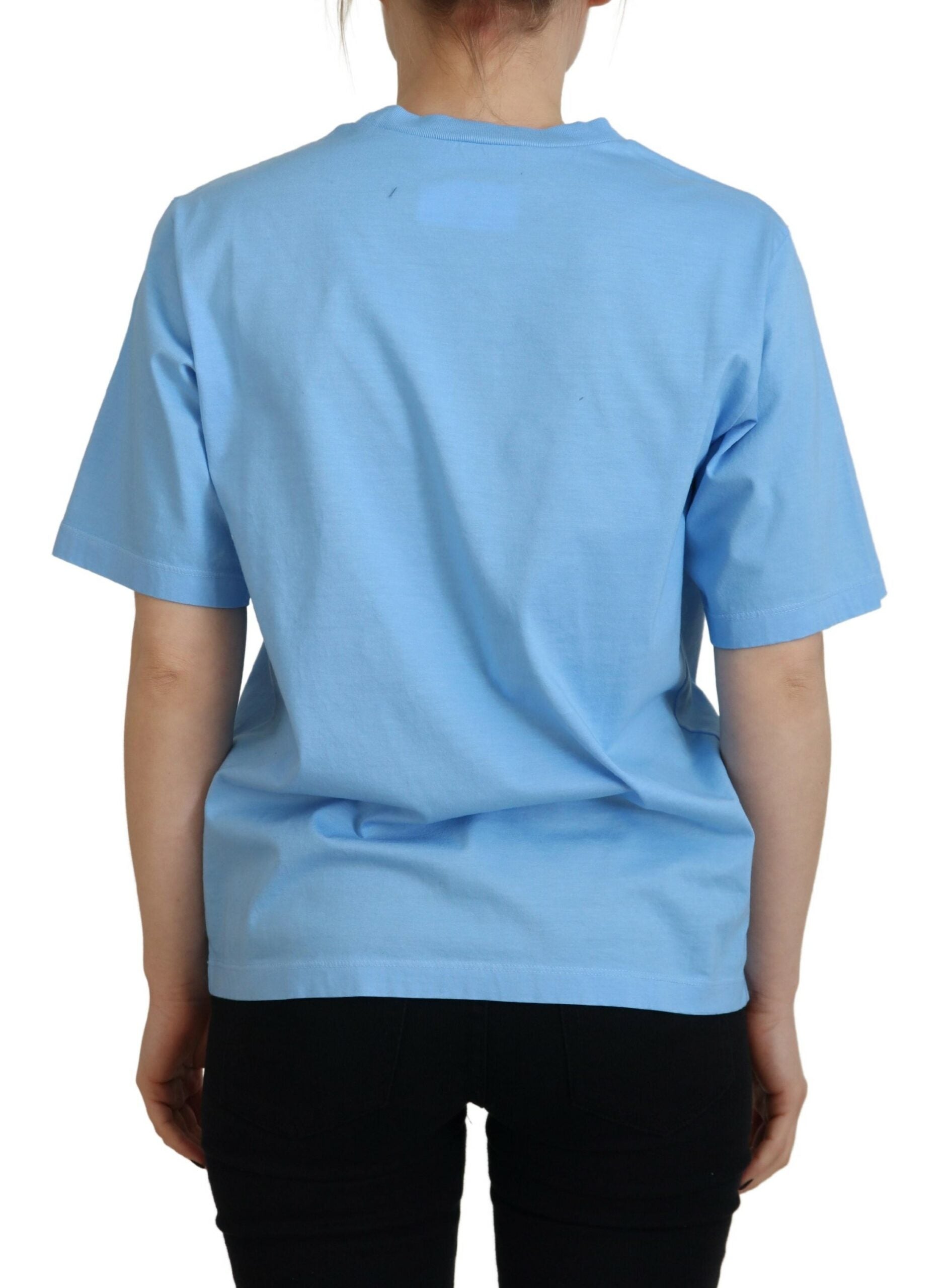 Dsquared² Blue T-Shirt for Women side view