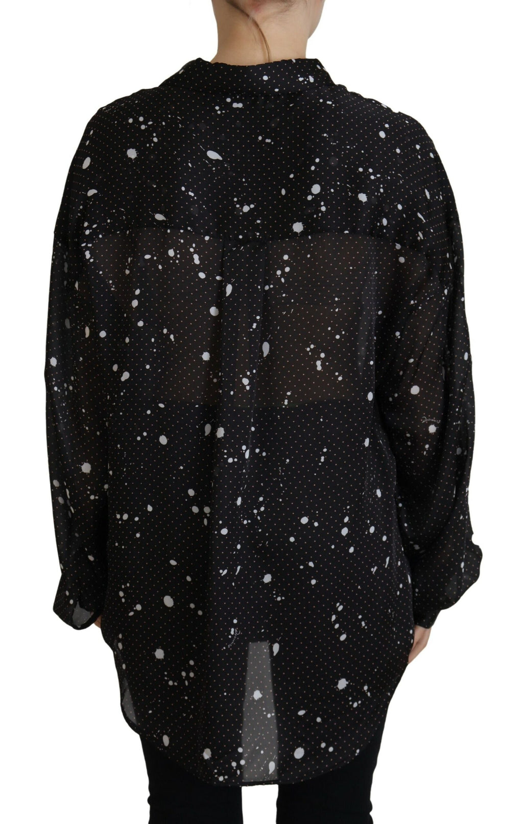 Haut chemisier à pois noirs et col boutonné Dsquared²
