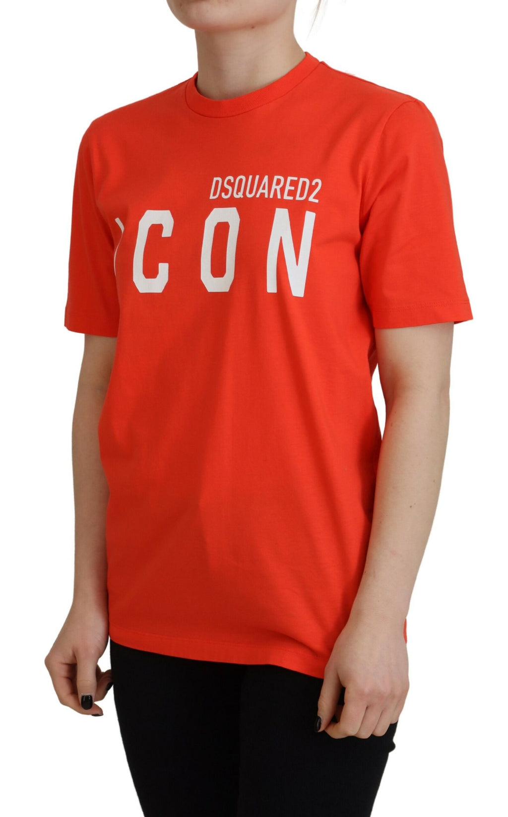Dsquared² Orange T-Shirt for Women detail view