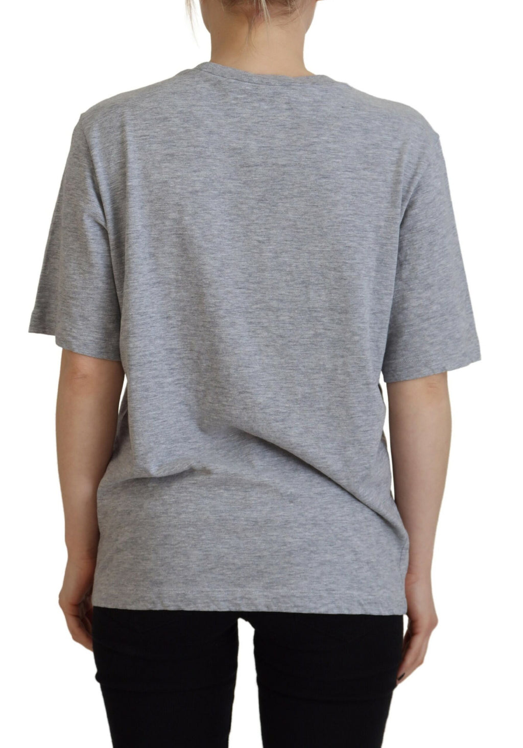 T-shirt Dsquared² à manches courtes col ras du cou en coton gris à logo