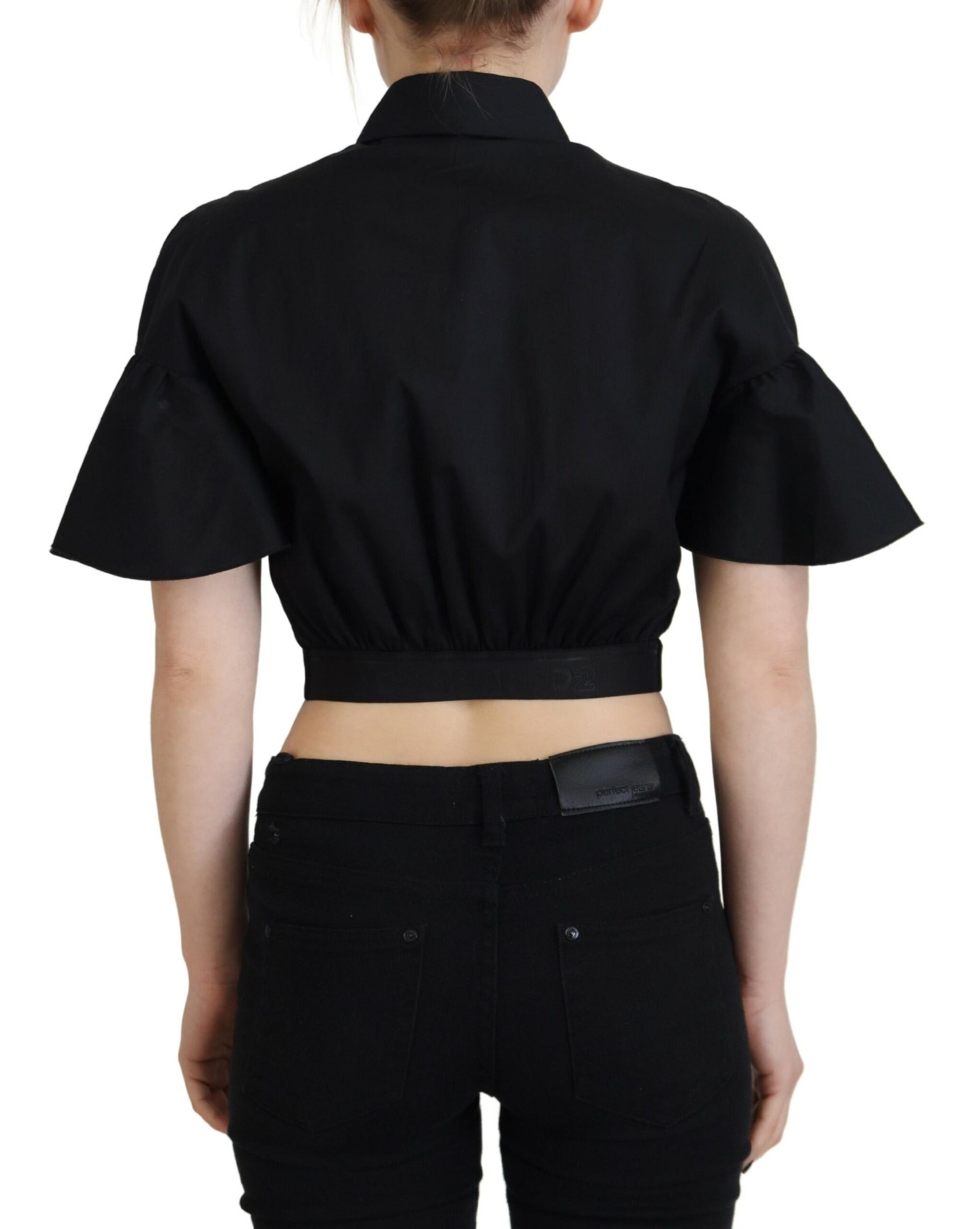 Dsquared² Black T-Shirt for Women side view