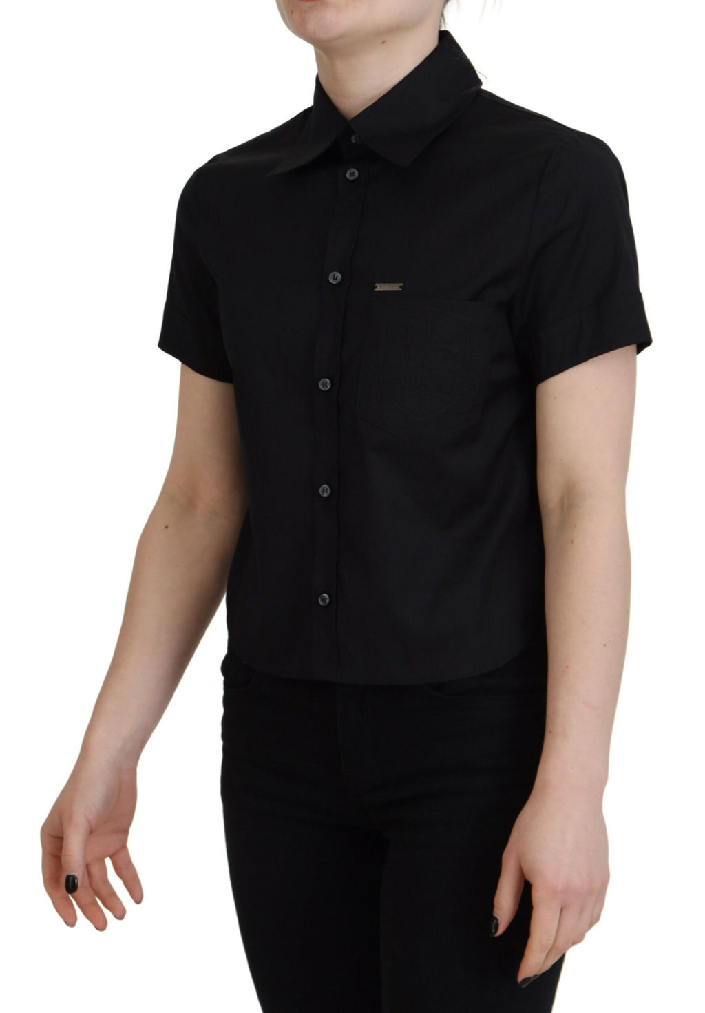 Dsquared² Black Polo Shirt for Women detail view