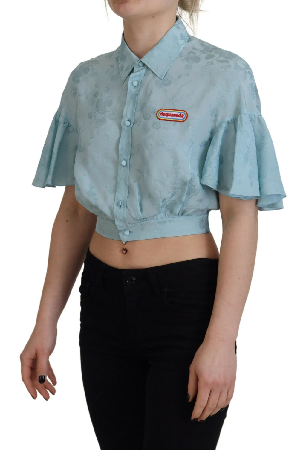 Dsquared² Blue T-Shirt for Women detail view