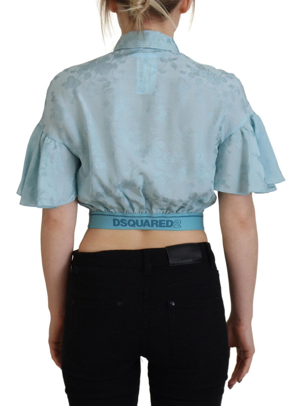 Dsquared² Blue T-Shirt for Women side view