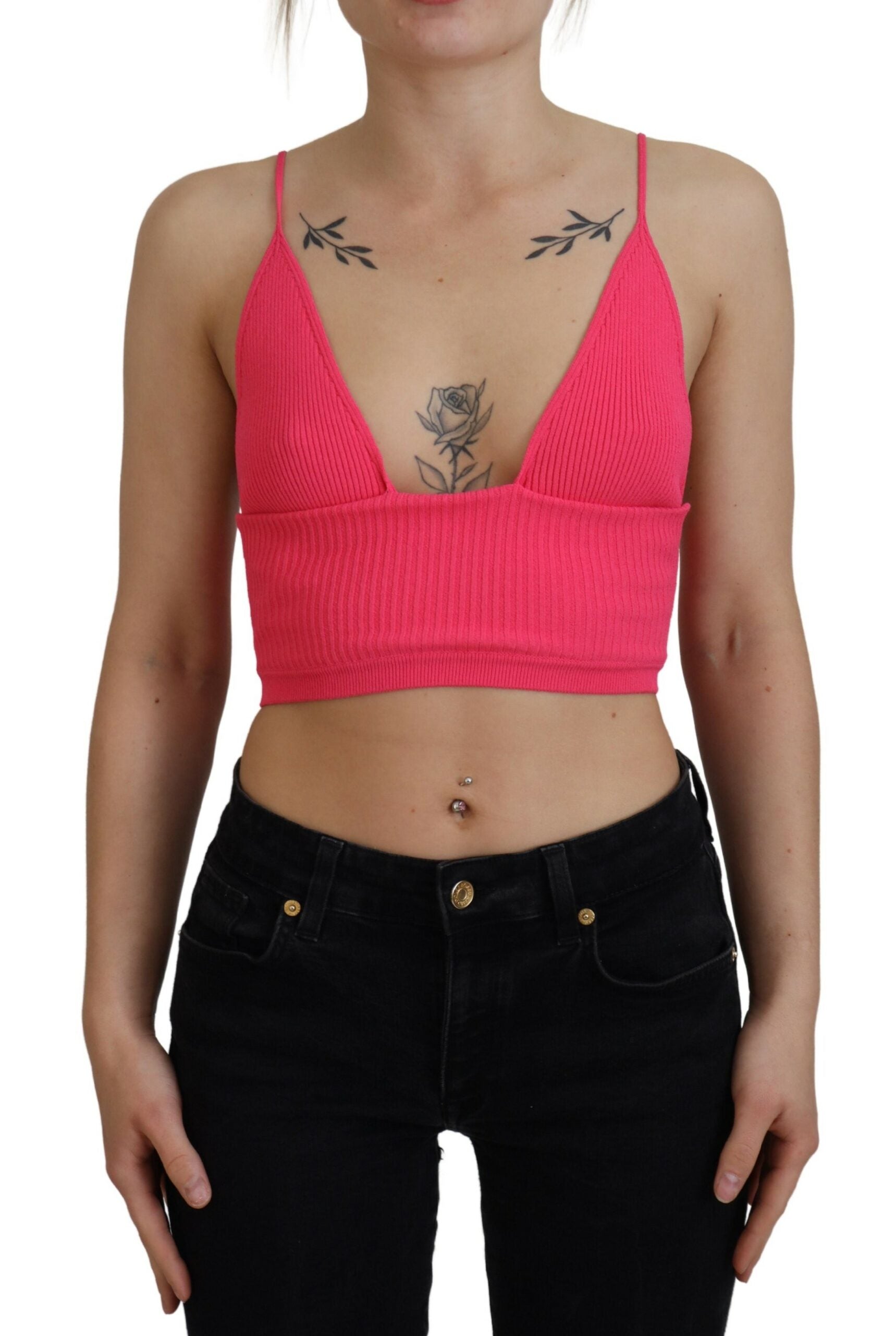 Dsquared² Pink Sleeveless T-Shirt for Women