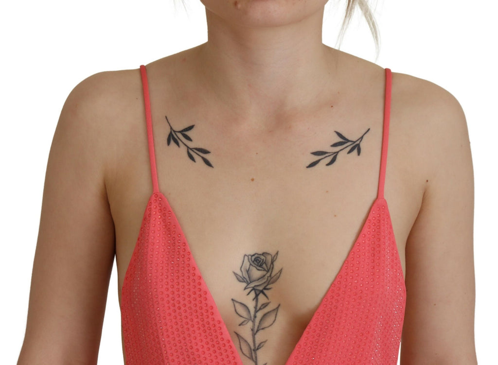 Débardeur rose Dsquared² à fines bretelles et col en V