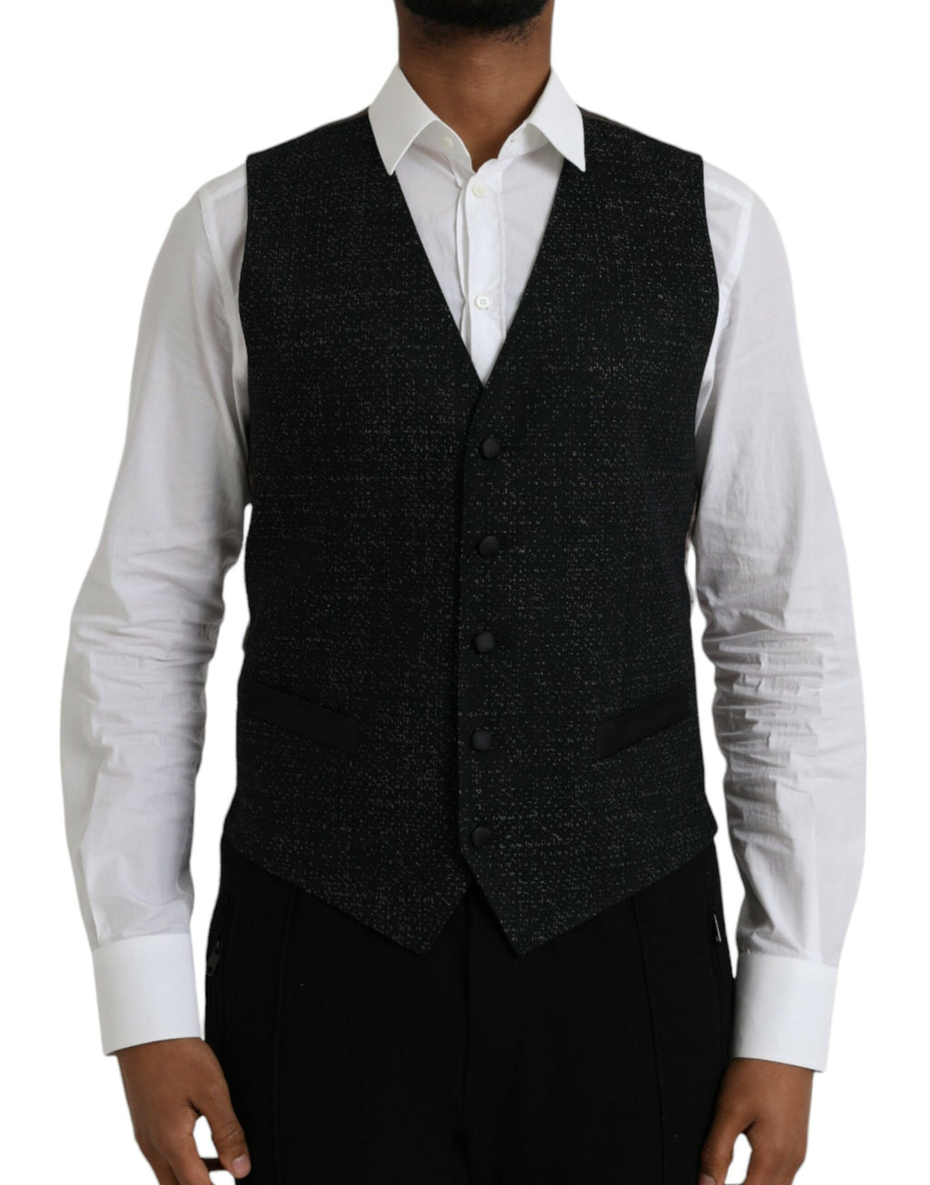 Dolce & Gabbana Black Waistcoats for Men