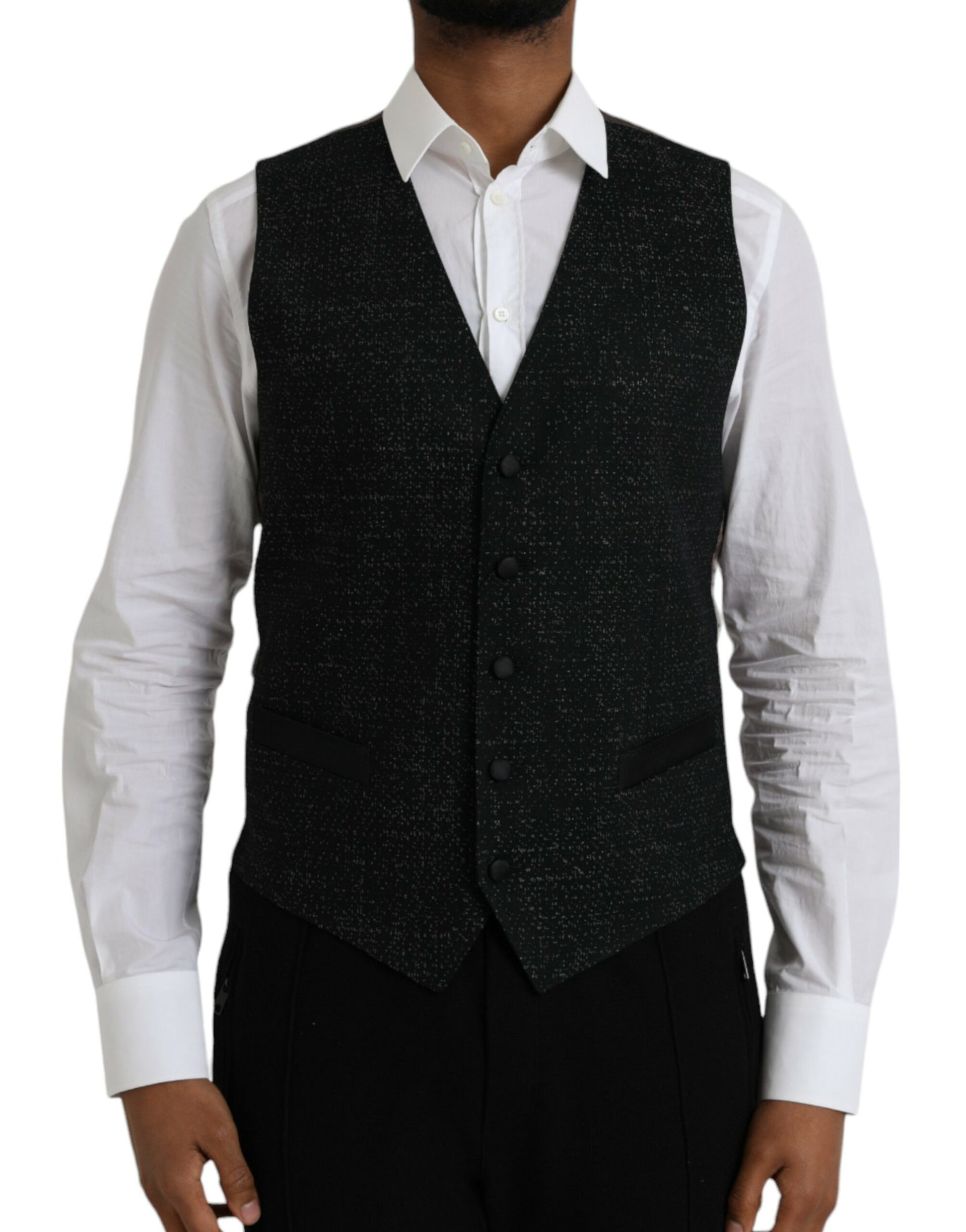 Dolce & Gabbana Black Waistcoats for Men