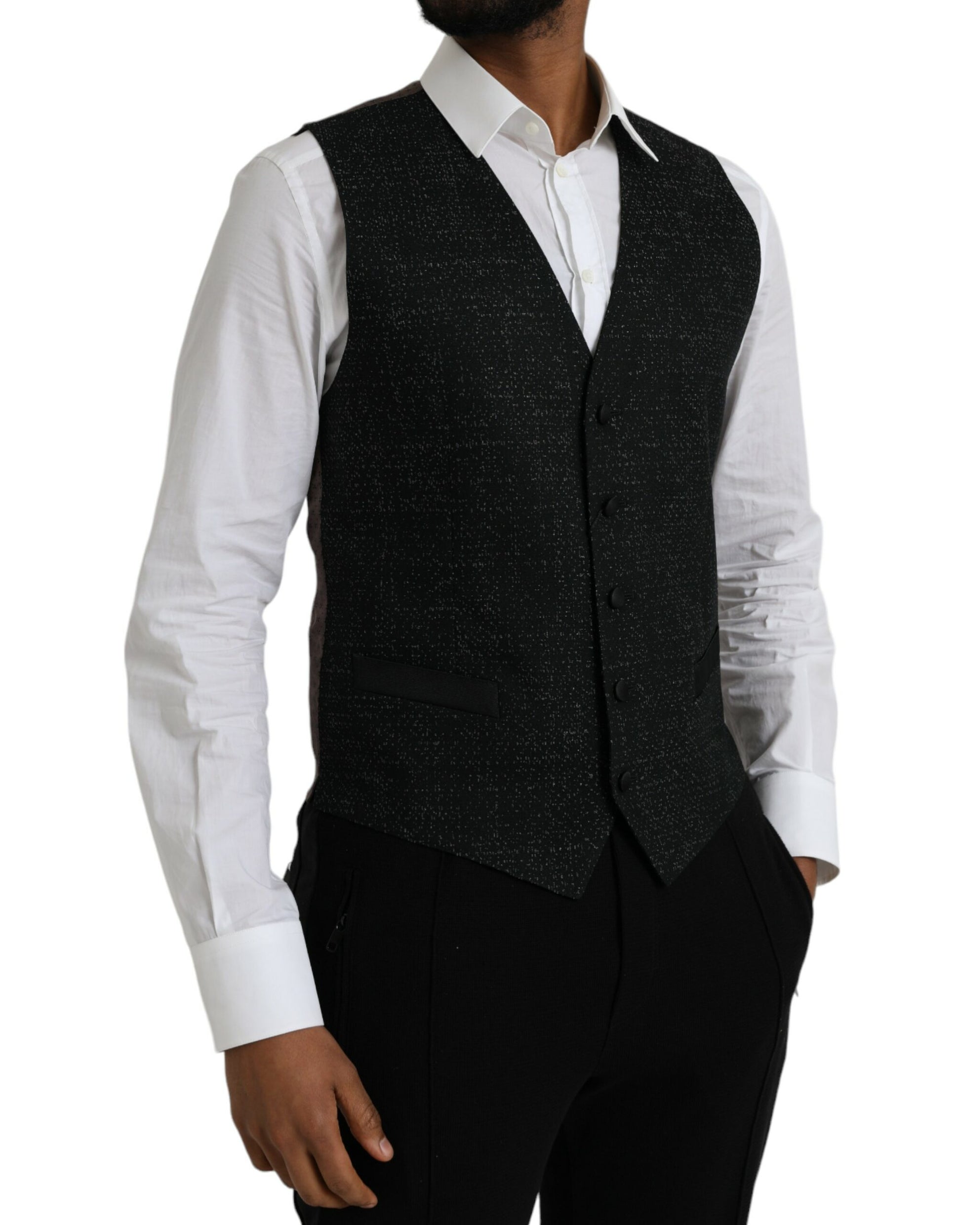 Dolce & Gabbana Black Waistcoats for Men alternate view