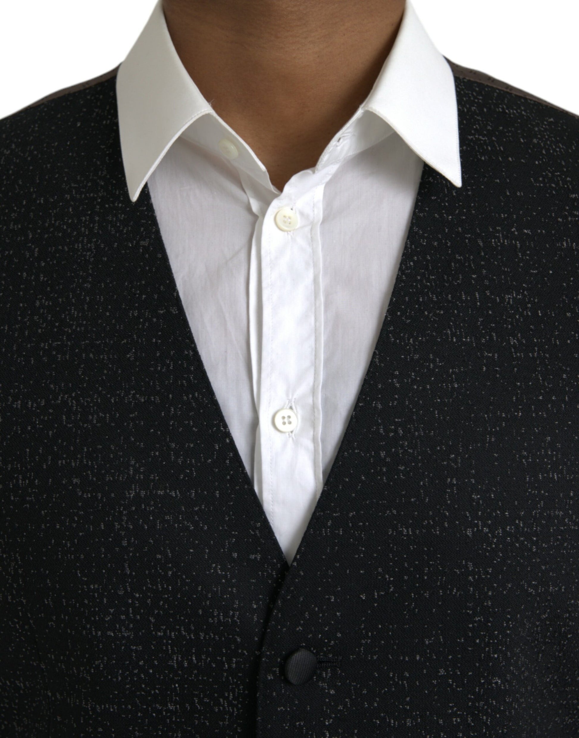 Dolce & Gabbana Black Waistcoats for Men side view