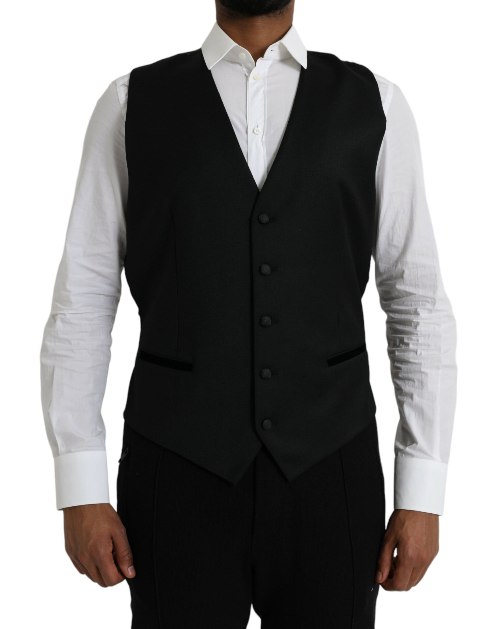Dolce & Gabbana Black Waistcoats for Men