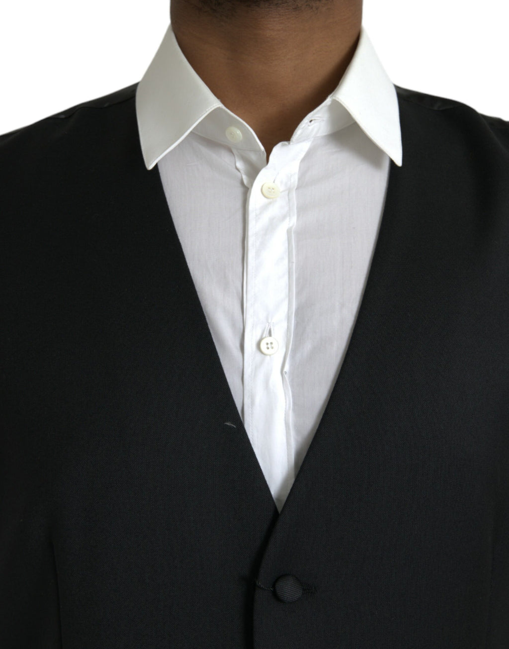 Dolce & Gabbana Black Waistcoats for Men side view