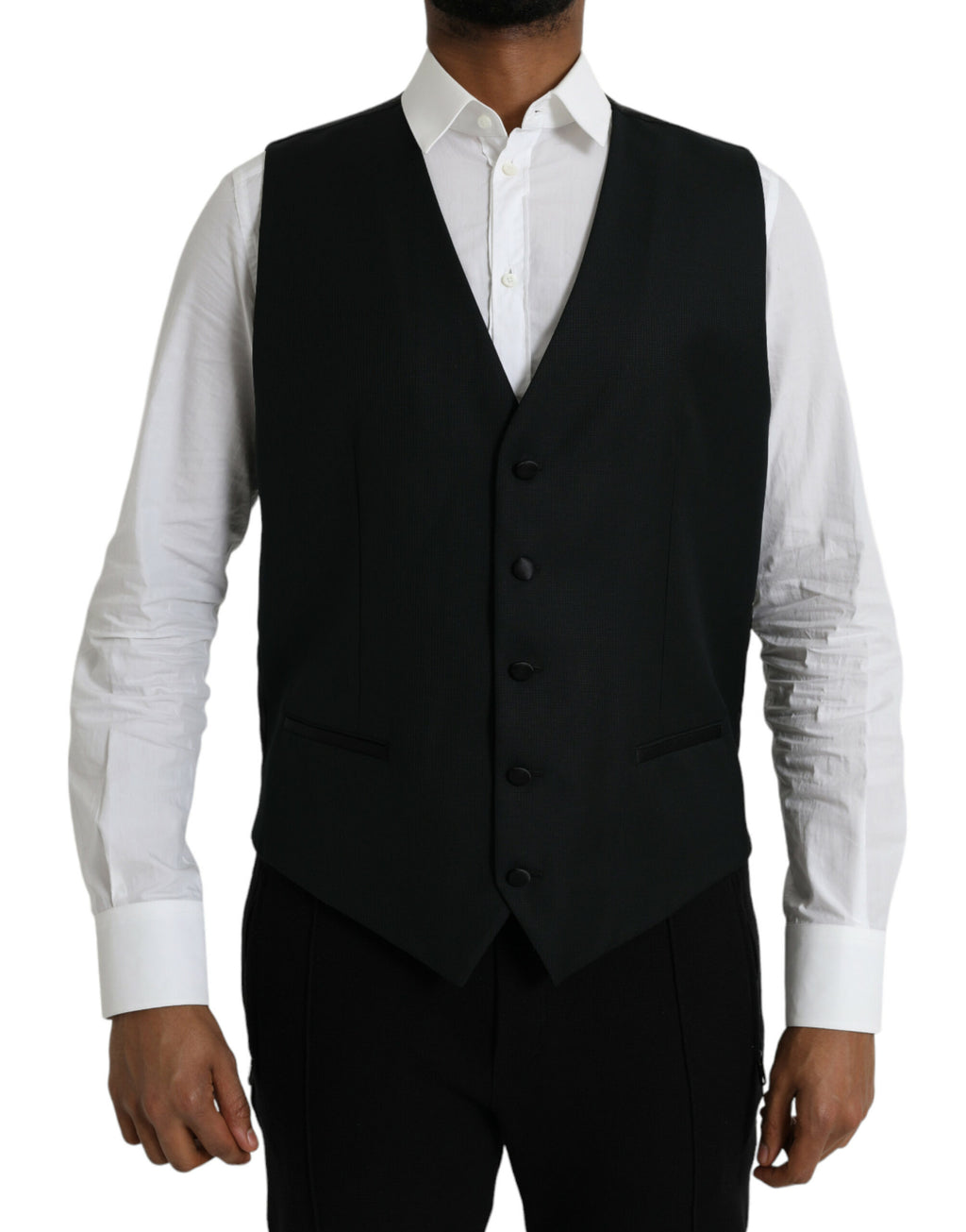 Dolce & Gabbana Black Waistcoats for Men