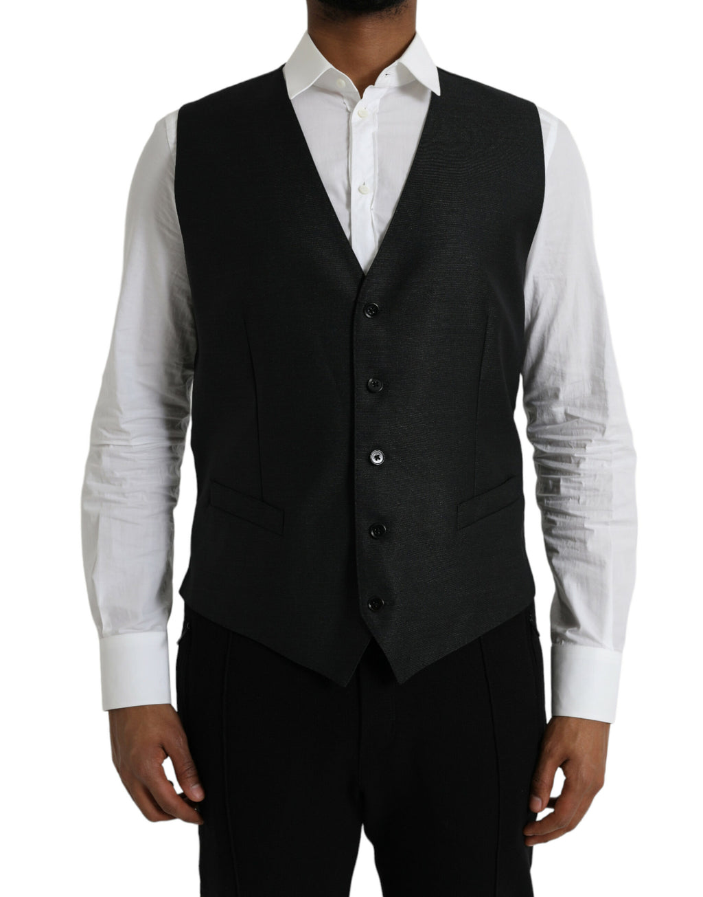 Dolce & Gabbana Black Waistcoats for Men