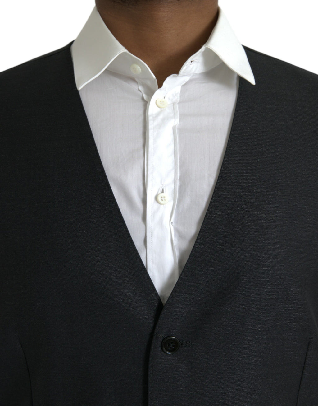 Dolce & Gabbana Black Waistcoats for Men side view