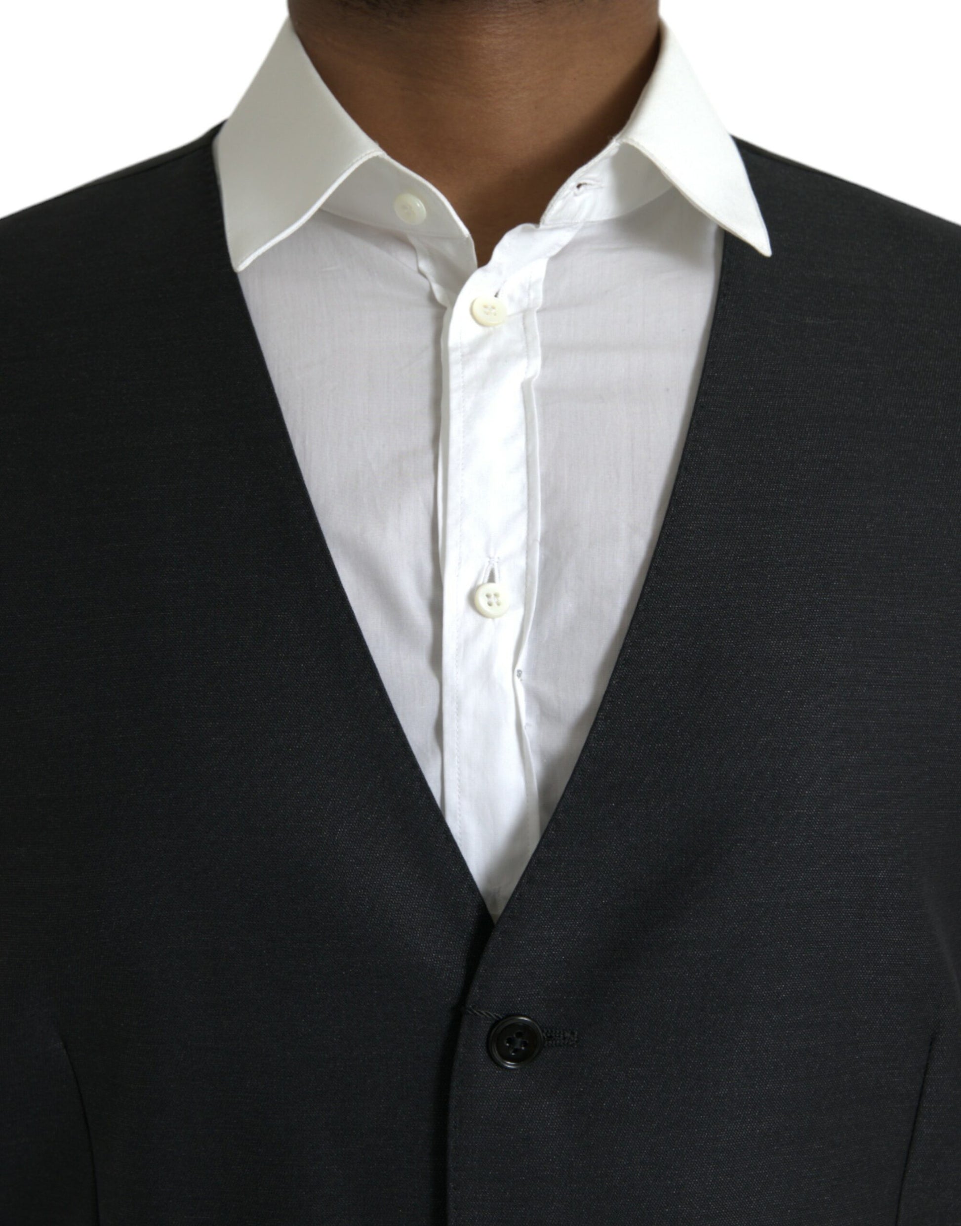 Dolce & Gabbana Black Waistcoats for Men side view