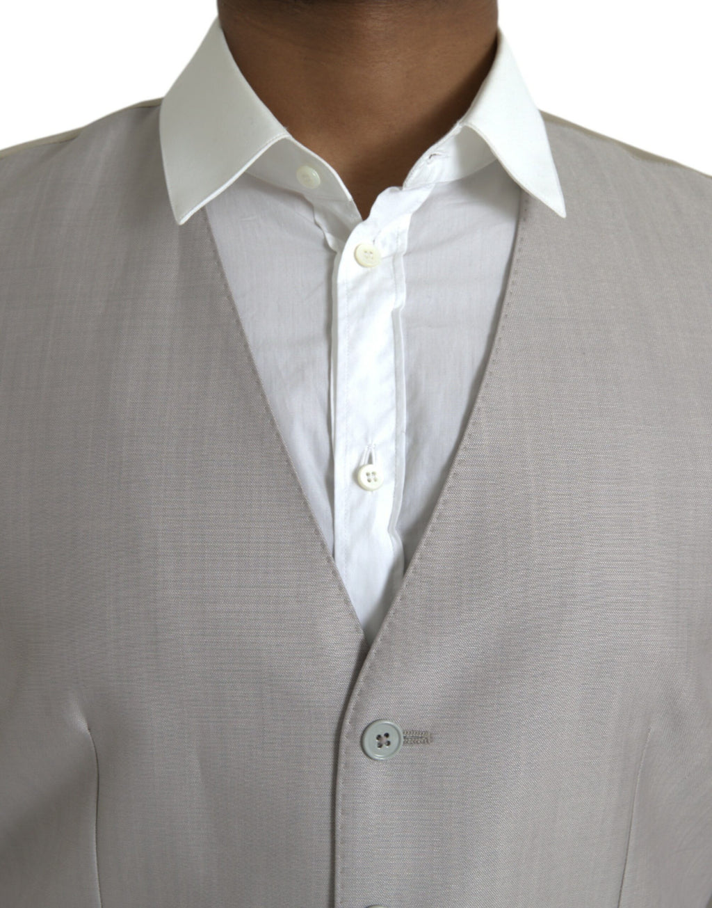 Dolce & Gabbana Grey Waistcoats for Men side view