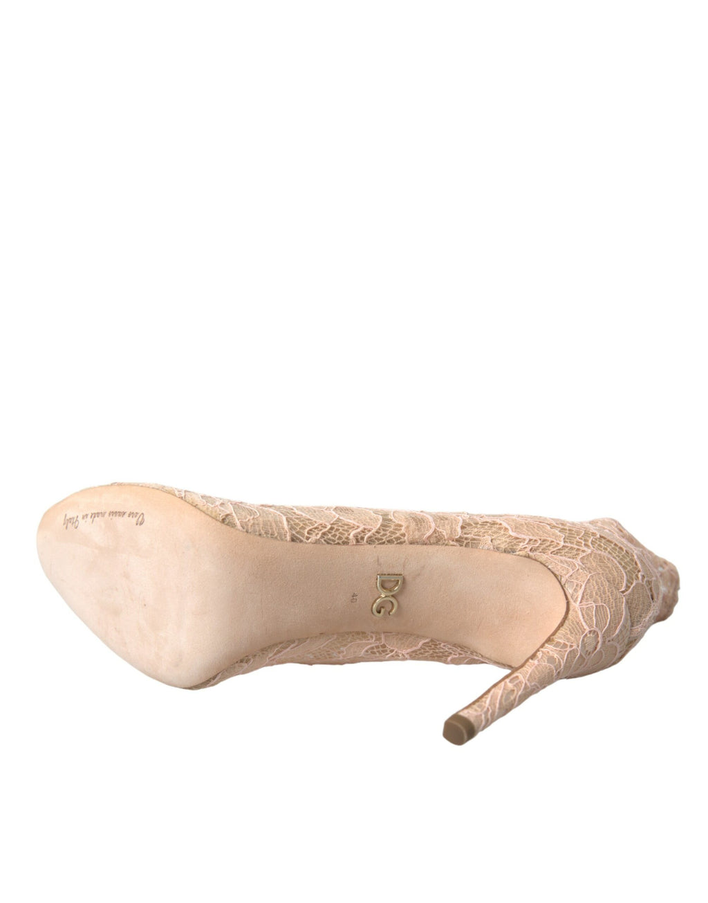 Chaussures Bottines Dolce & Gabbana en Dentelle Taormina Élastique Beige
