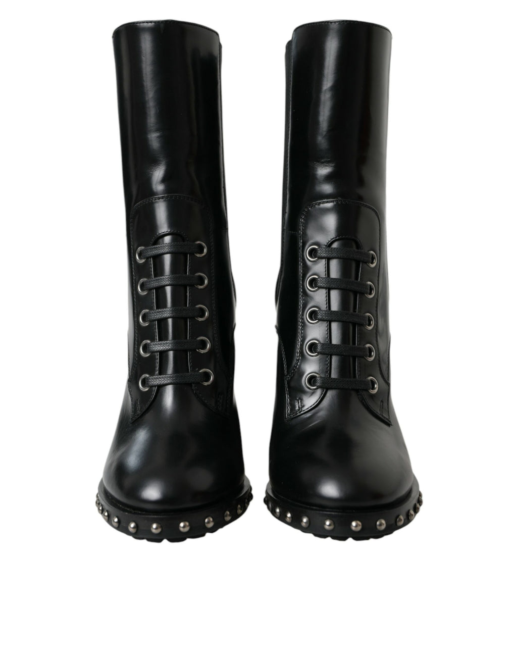 Dolce & Gabbana Black Lace Up Boots for Women alternate view
