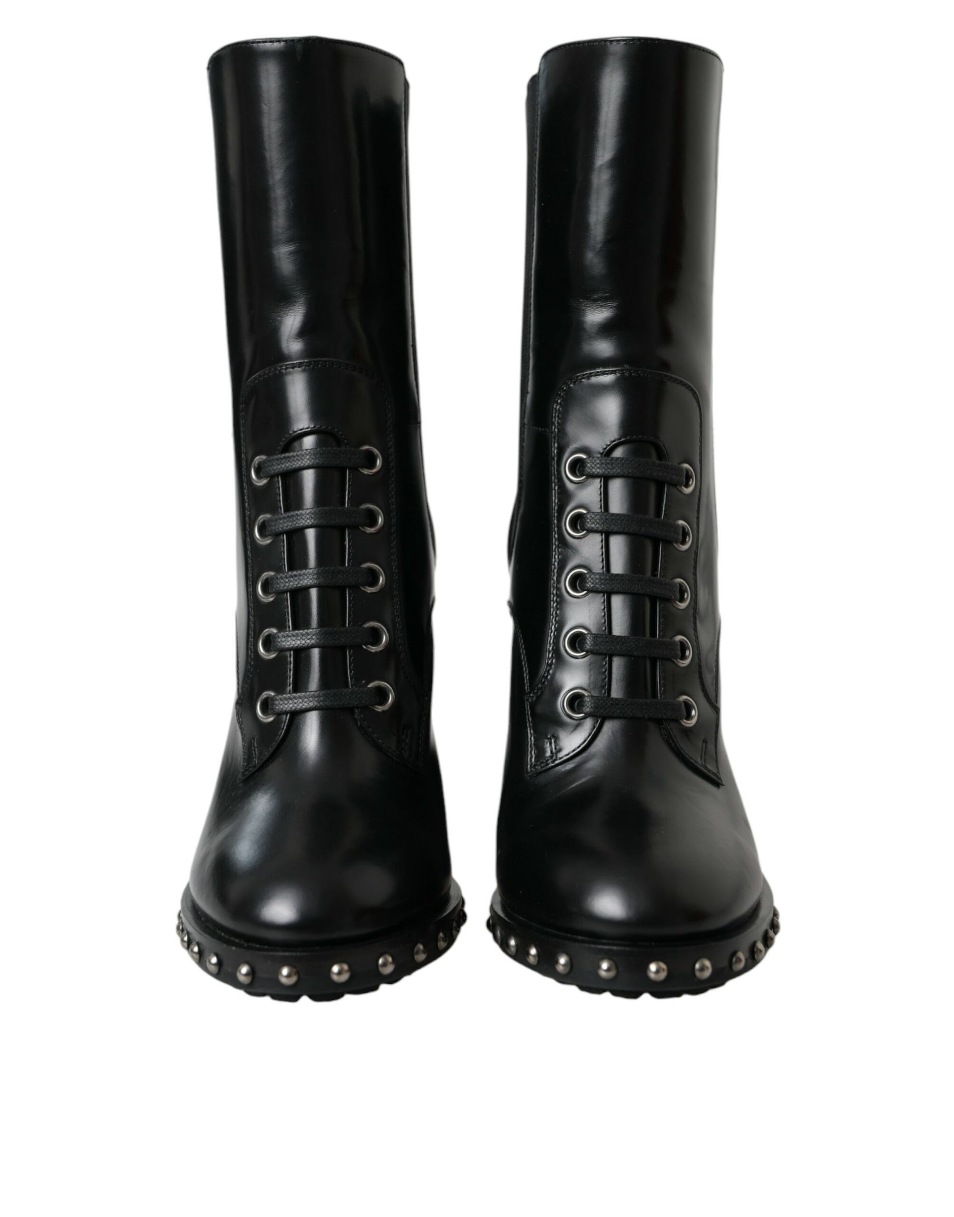 Dolce & Gabbana Black Lace Up Boots for Women alternate view