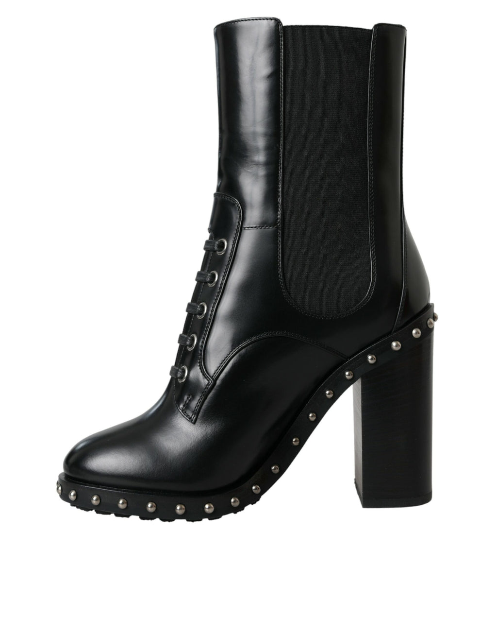 Dolce & Gabbana Black Lace Up Boots for Women additional view