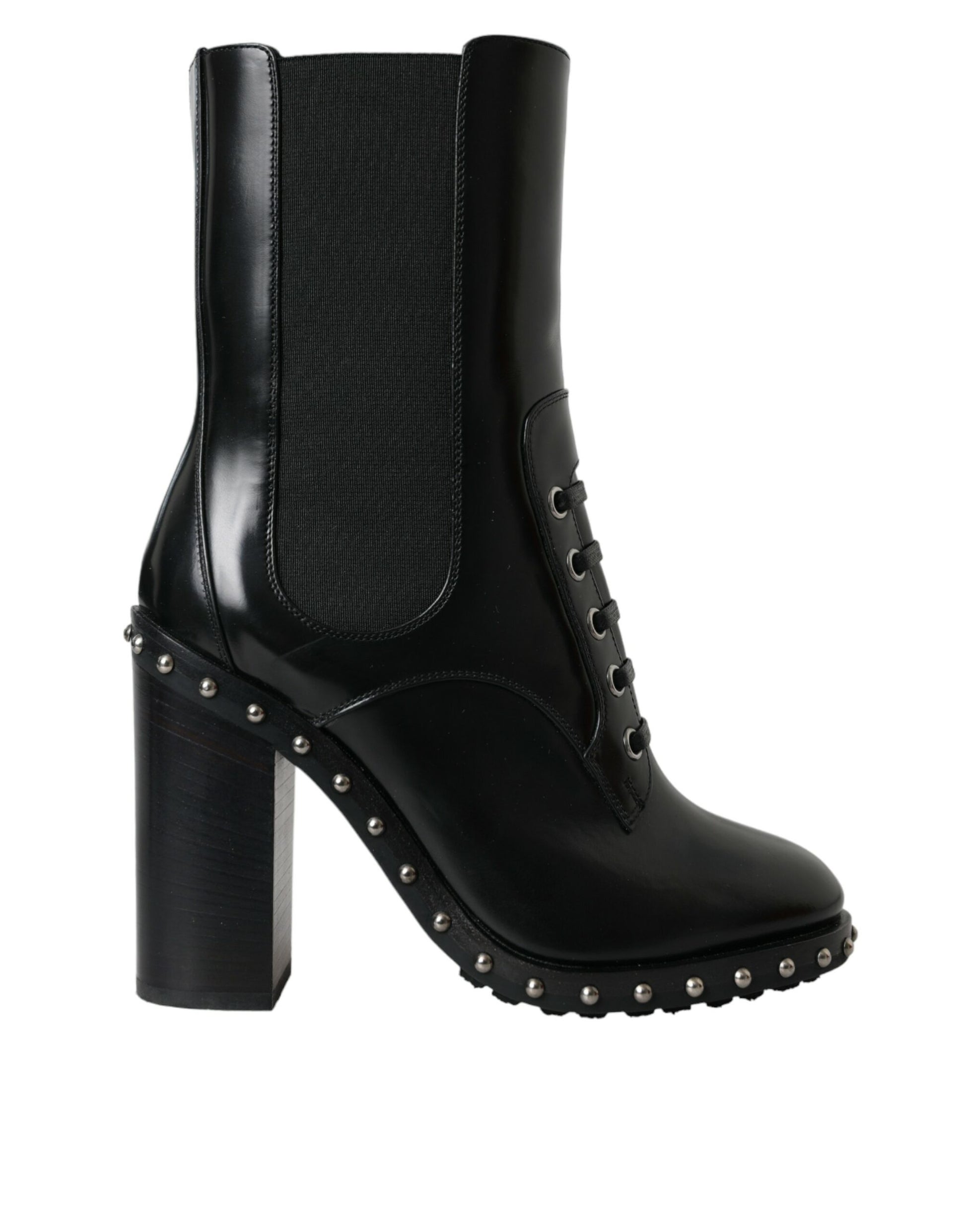 Dolce & Gabbana Black Lace Up Boots for Women