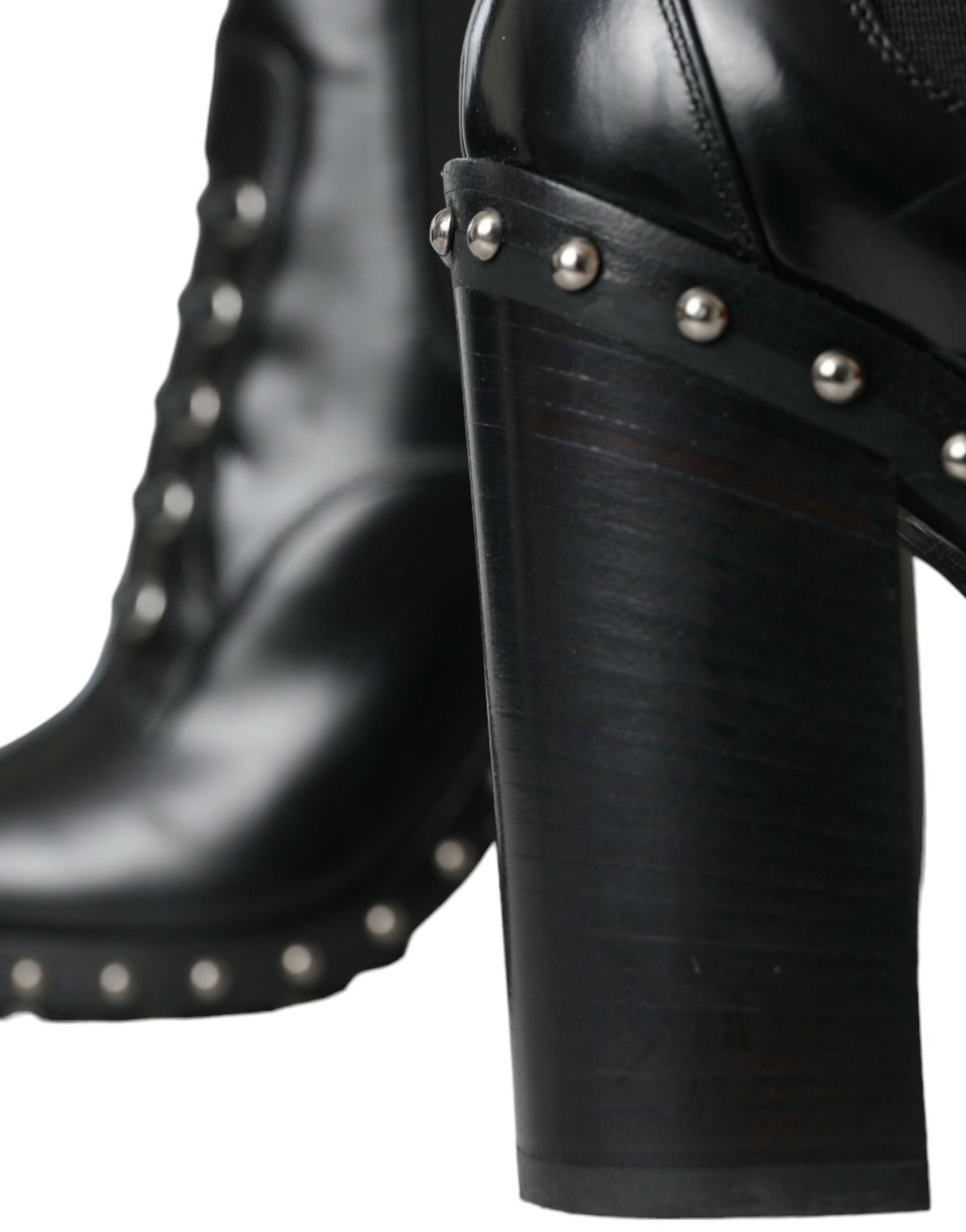 Dolce & Gabbana Black Lace Up Boots for Women additional view