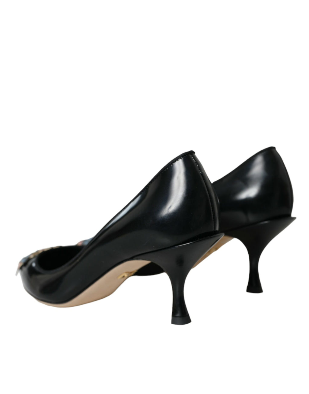 Dolce & Gabbana Black Mid Heel for Women side view