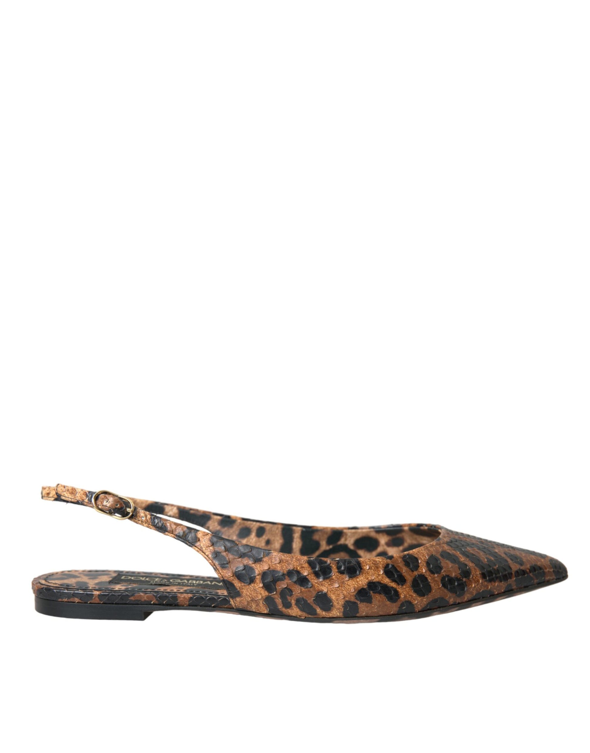 Dolce & Gabbana Brown Ballet Flats for Women