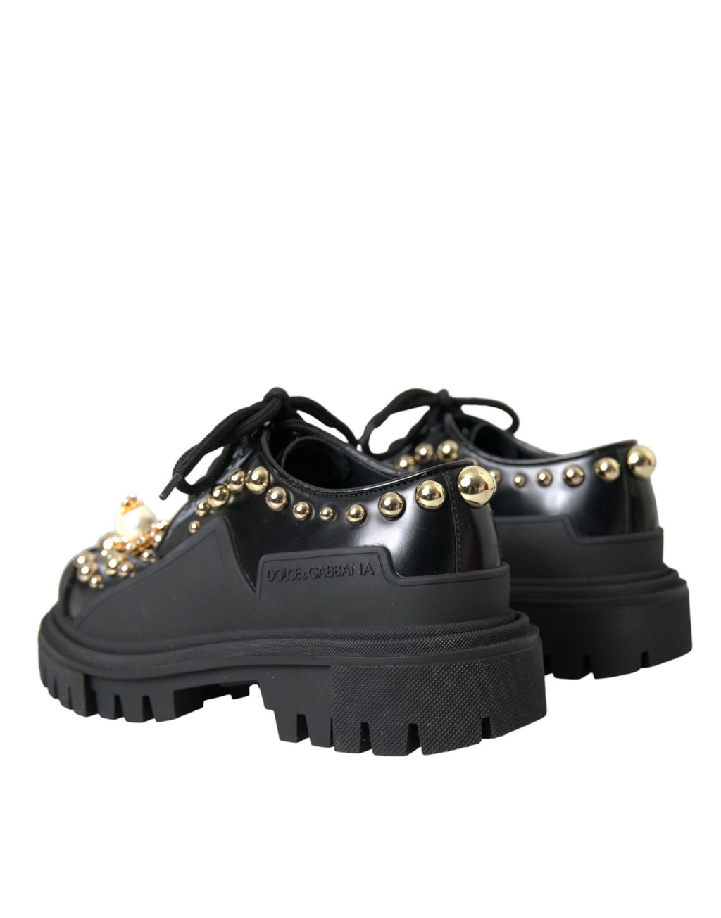 Dolce & Gabbana Black Oxfords And Derbies for Women side view